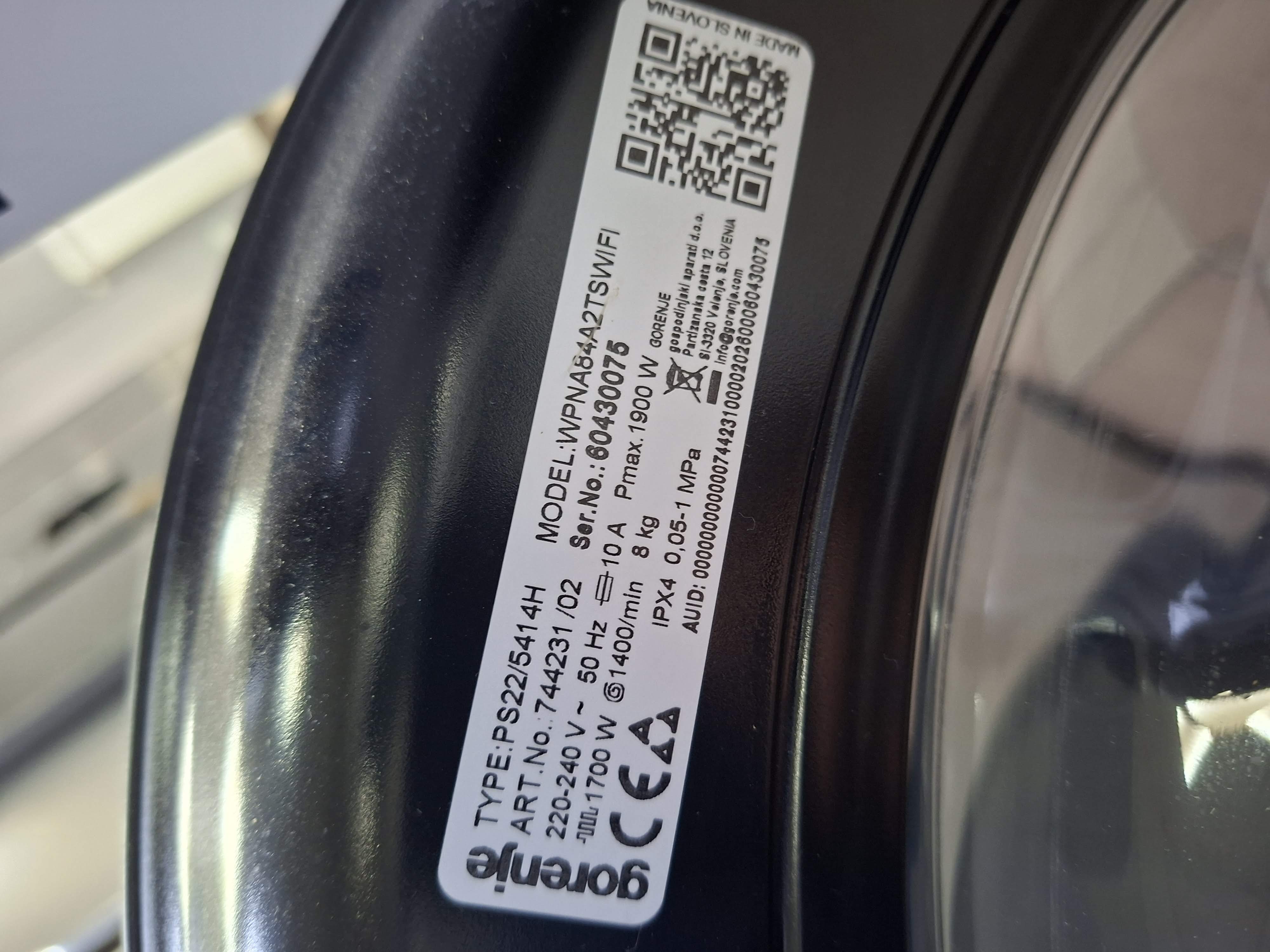 Veš mašina Gorenje WPNA84A2TSWIFI , 8 kg