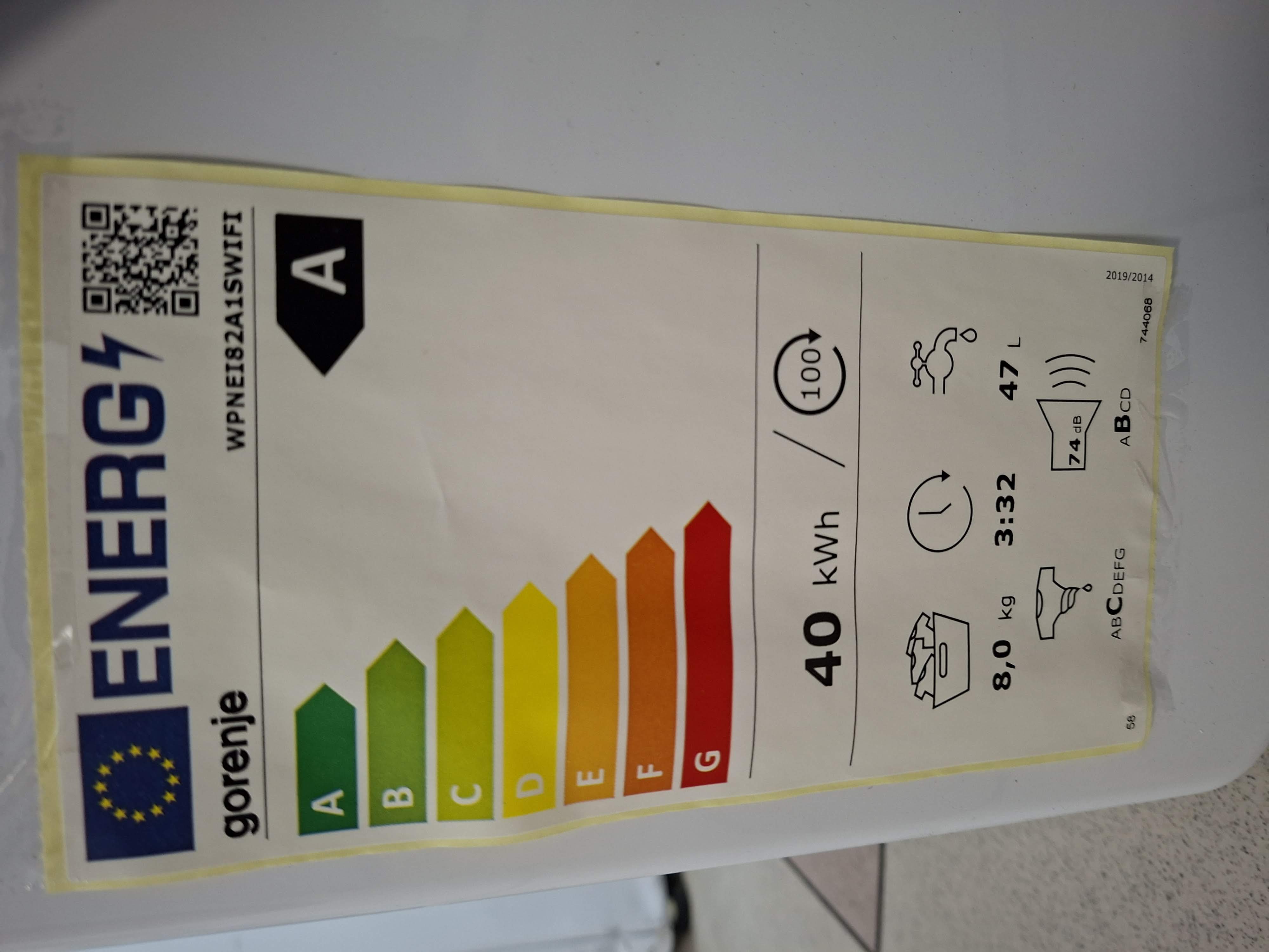 Veš mašina Gorenje WPNEI82A1SWIFI , 8 kg
