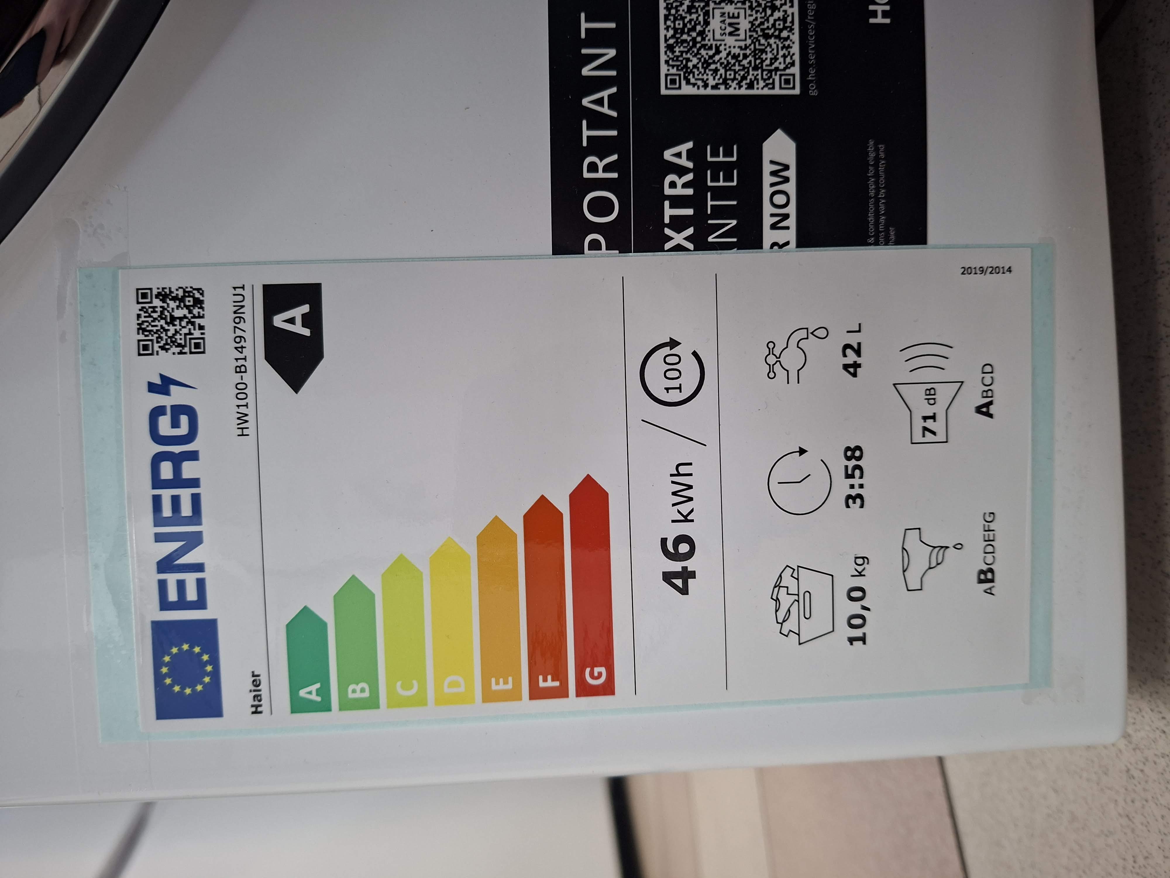 Veš mašina Haier HW100-B14979NU1 , 10 kg