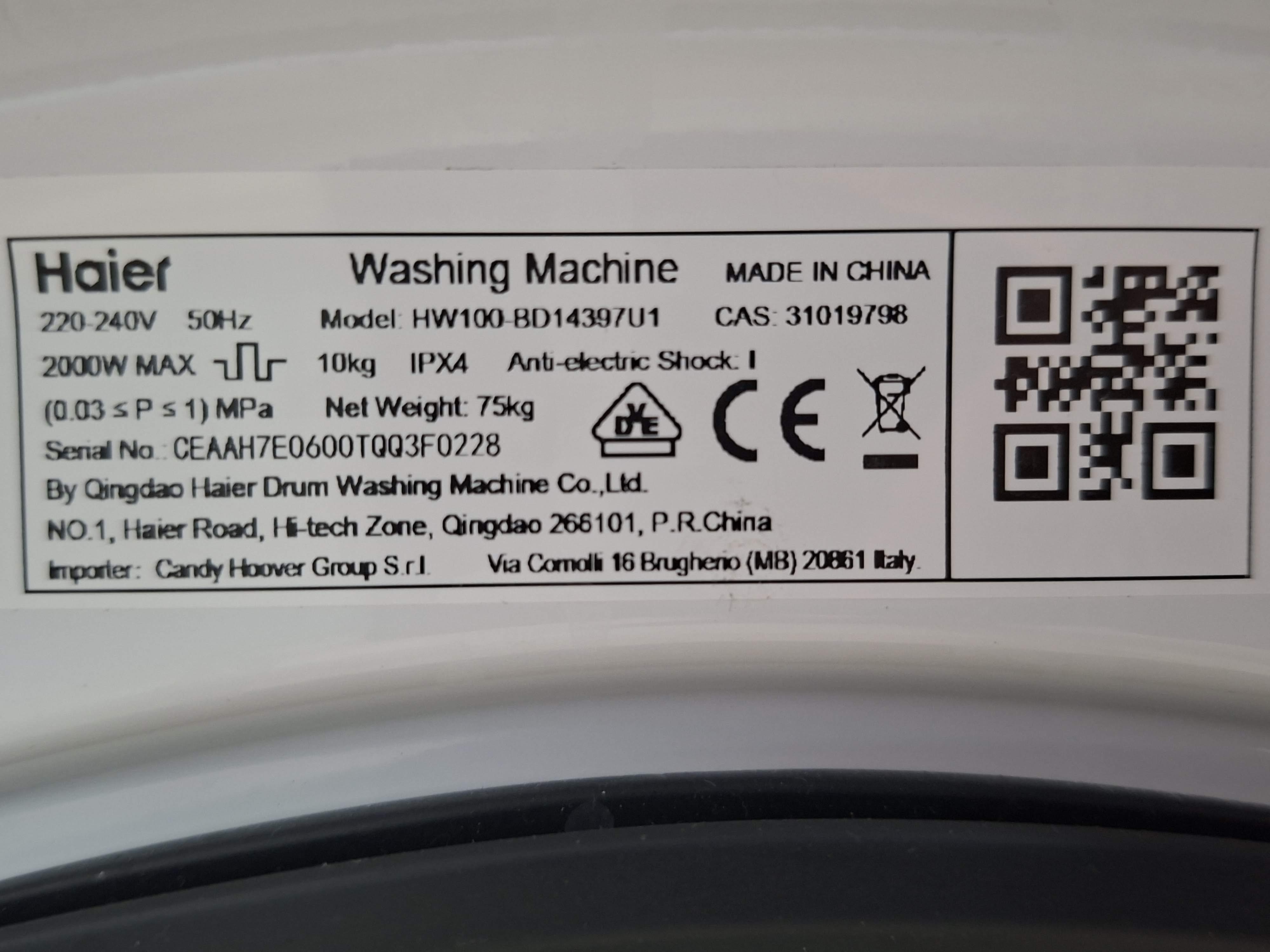 Veš mašina Haier HW100-BD14397U1 , 10 kg