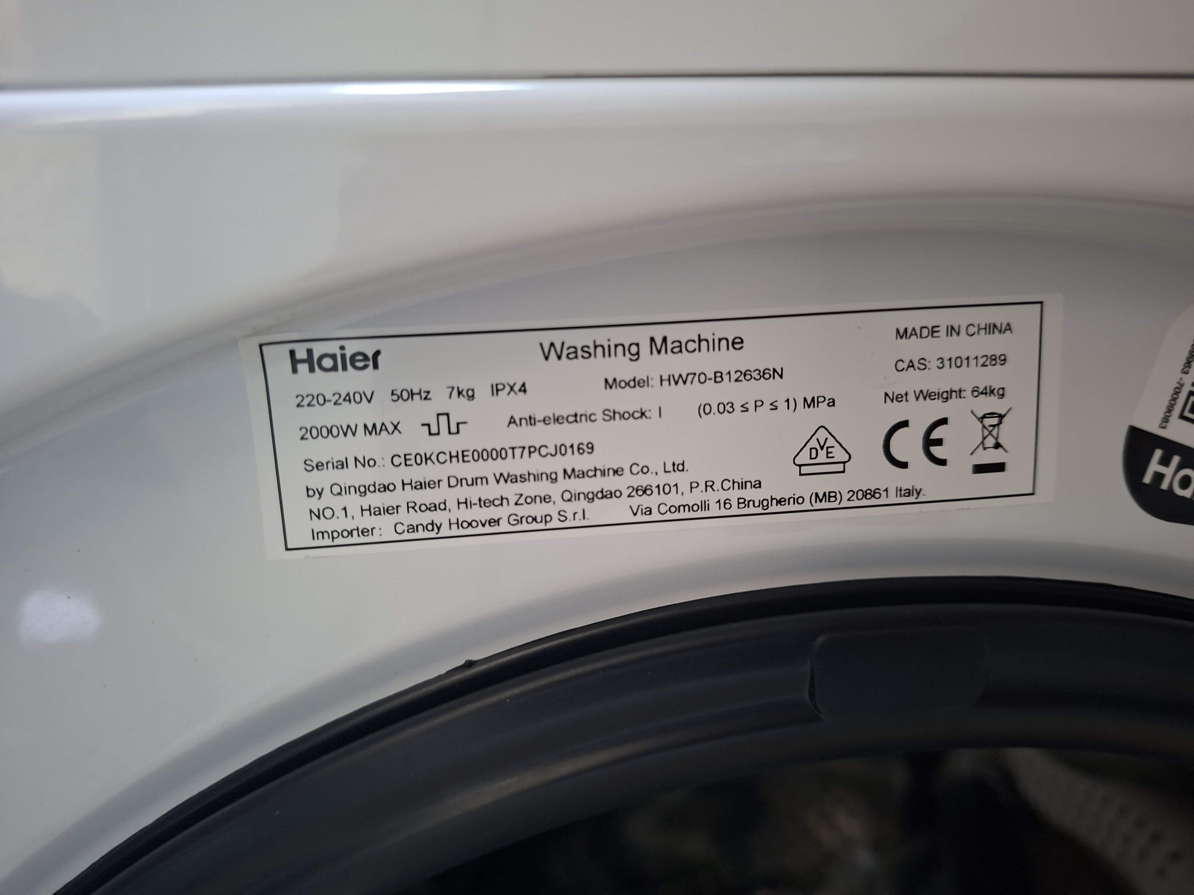 Veš mašina Haier HW70-B12636N , 7 kg