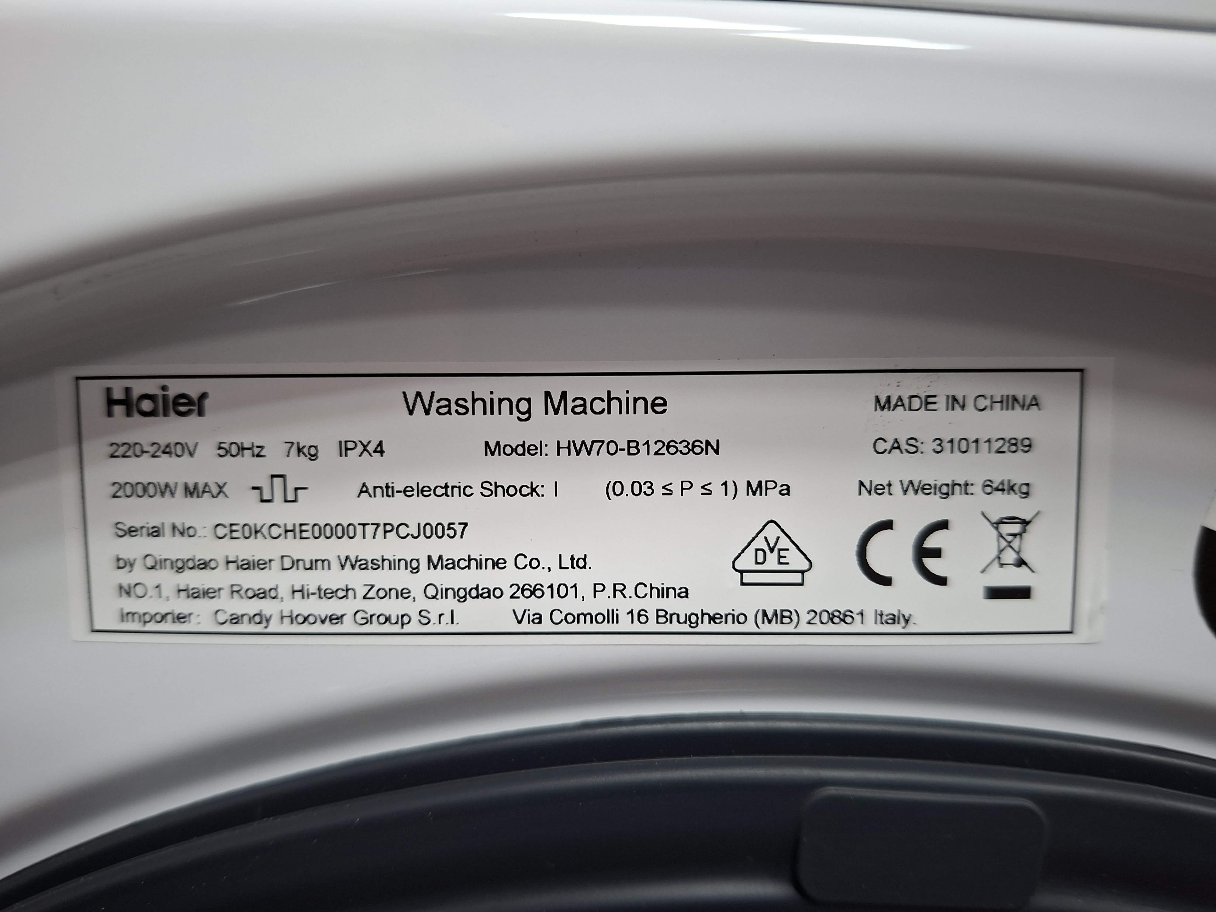 Veš mašina Haier HW70-B12636N , 7 kg