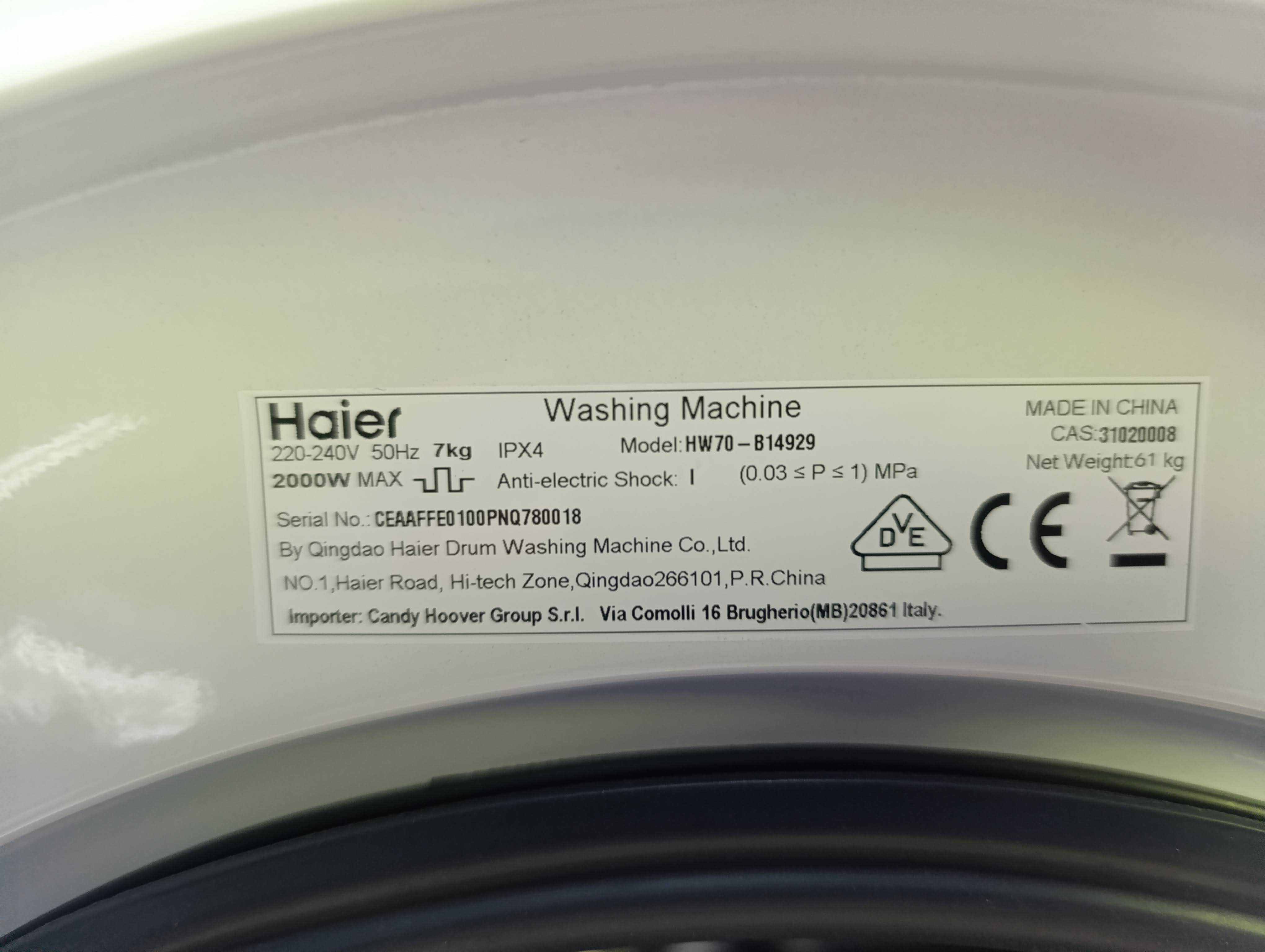 Veš mašina Haier HW70-B14929 , 7 kg