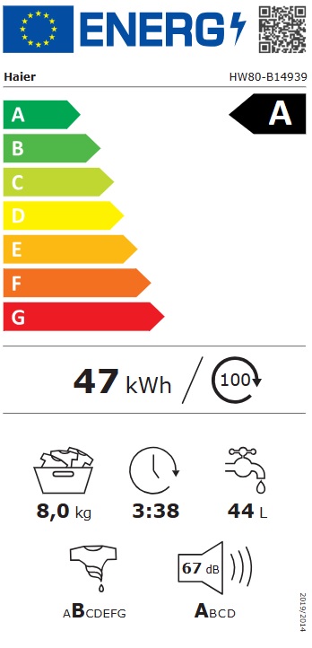 Veš mašina Haier HW80-B14939 , 8 kg