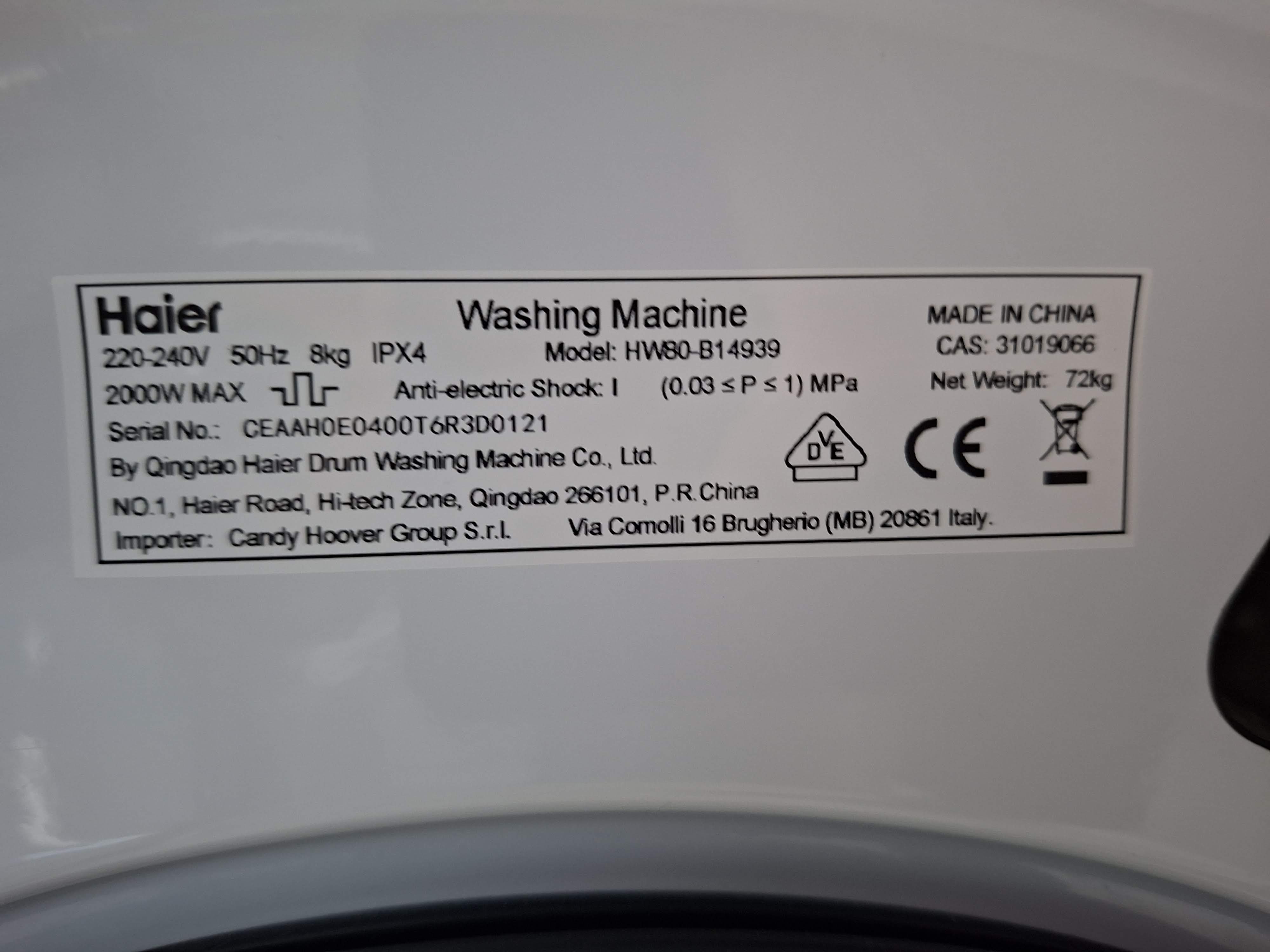 Veš mašina Haier HW80-B14939 , 8 kg
