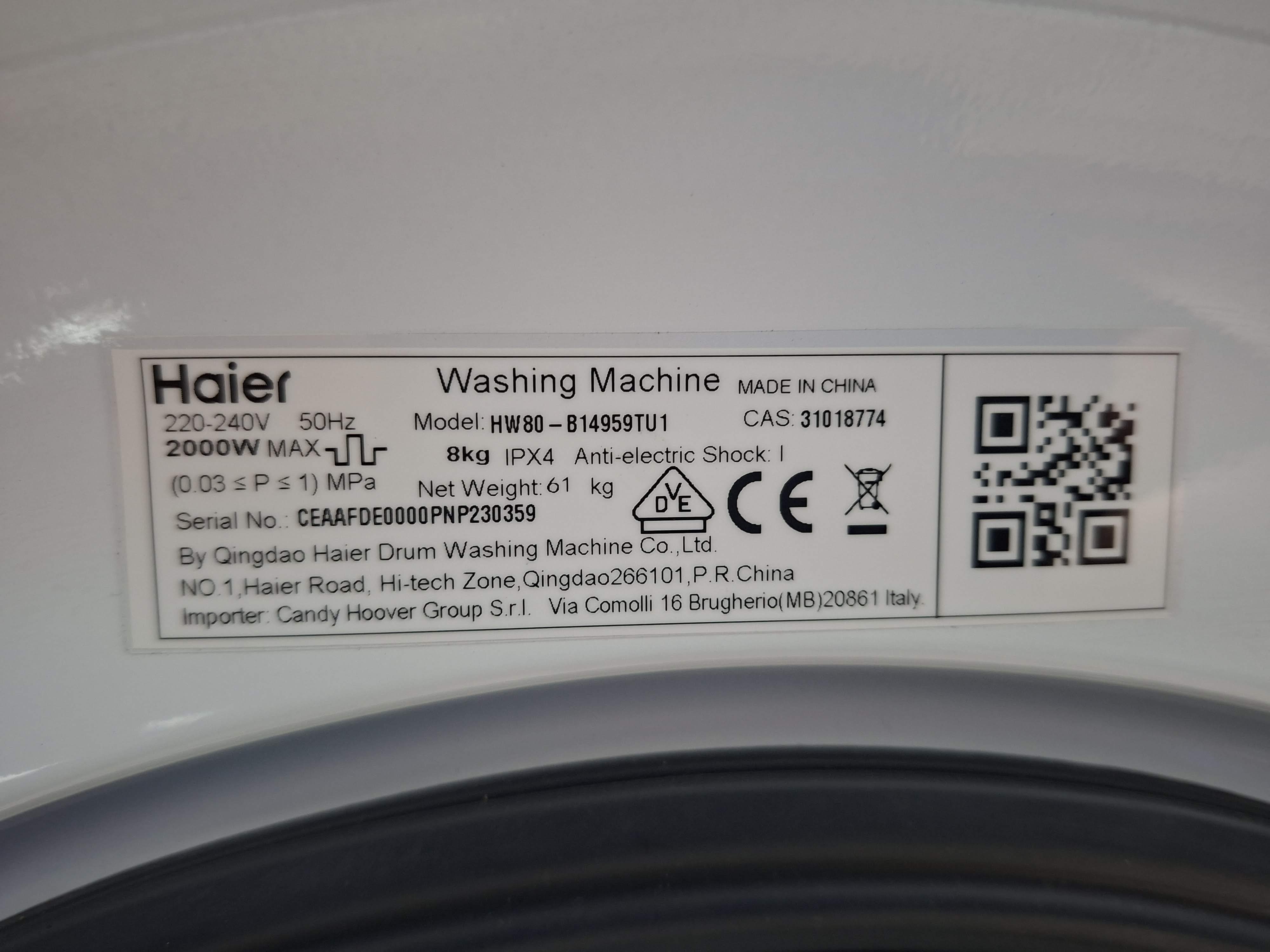 Veš mašina Haier HW80-B14959TU1, 8kg