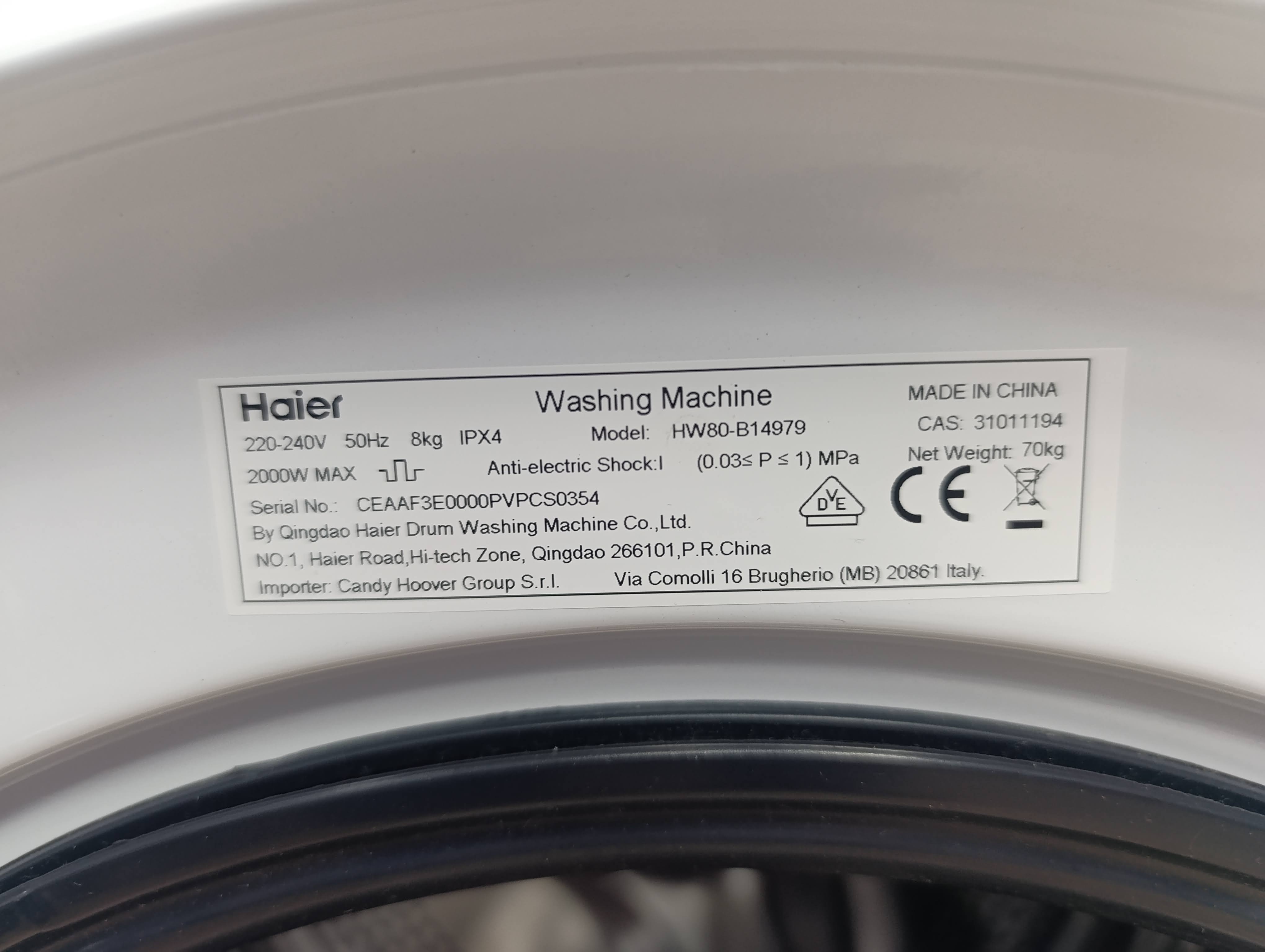 Veš mašina Haier HW80-B14979, 8kg