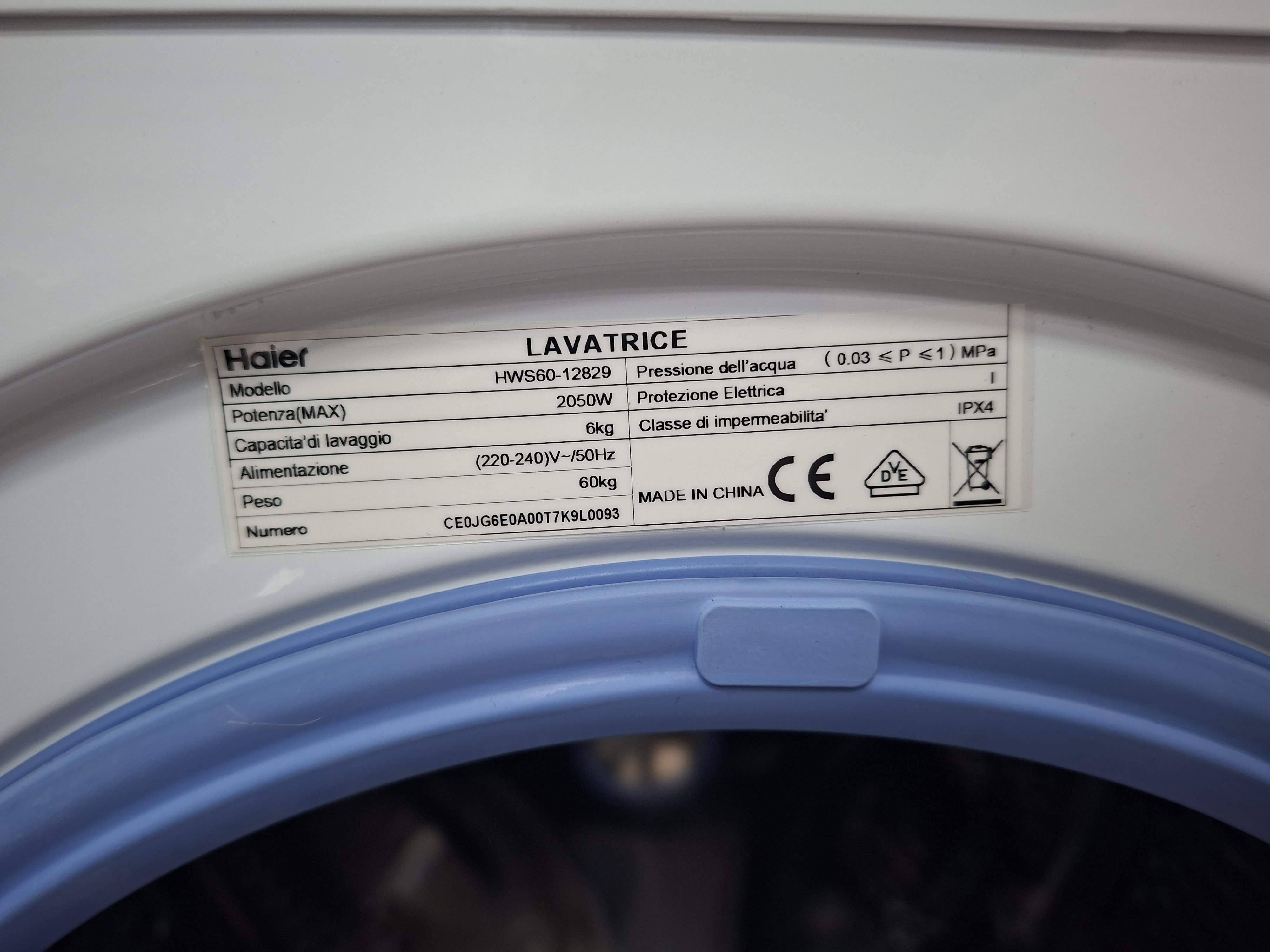 Veš mašina Haier HWS60-12829,6 kg,slim