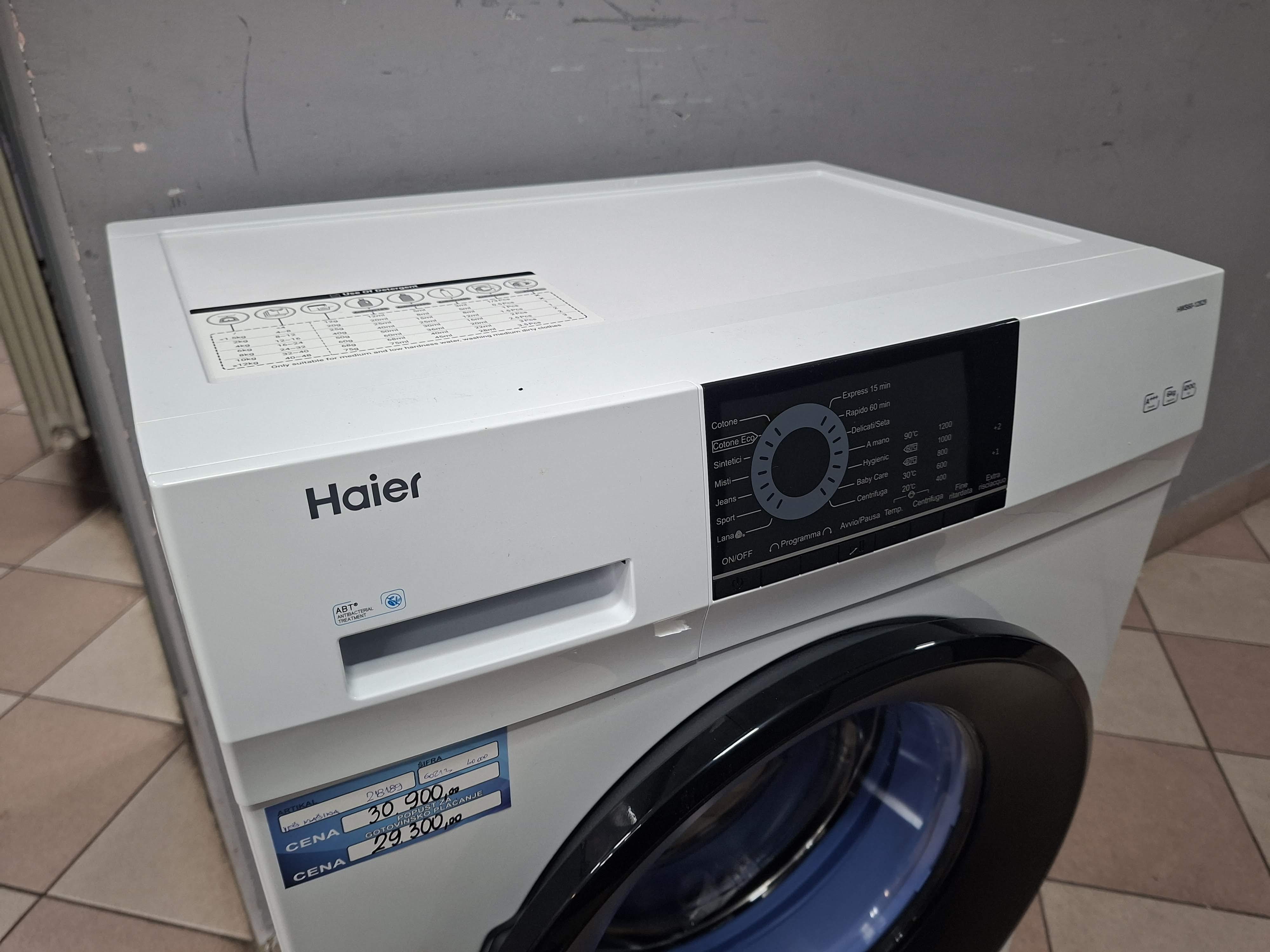 Veš mašina Haier HWS60-12829,6 kg,slim