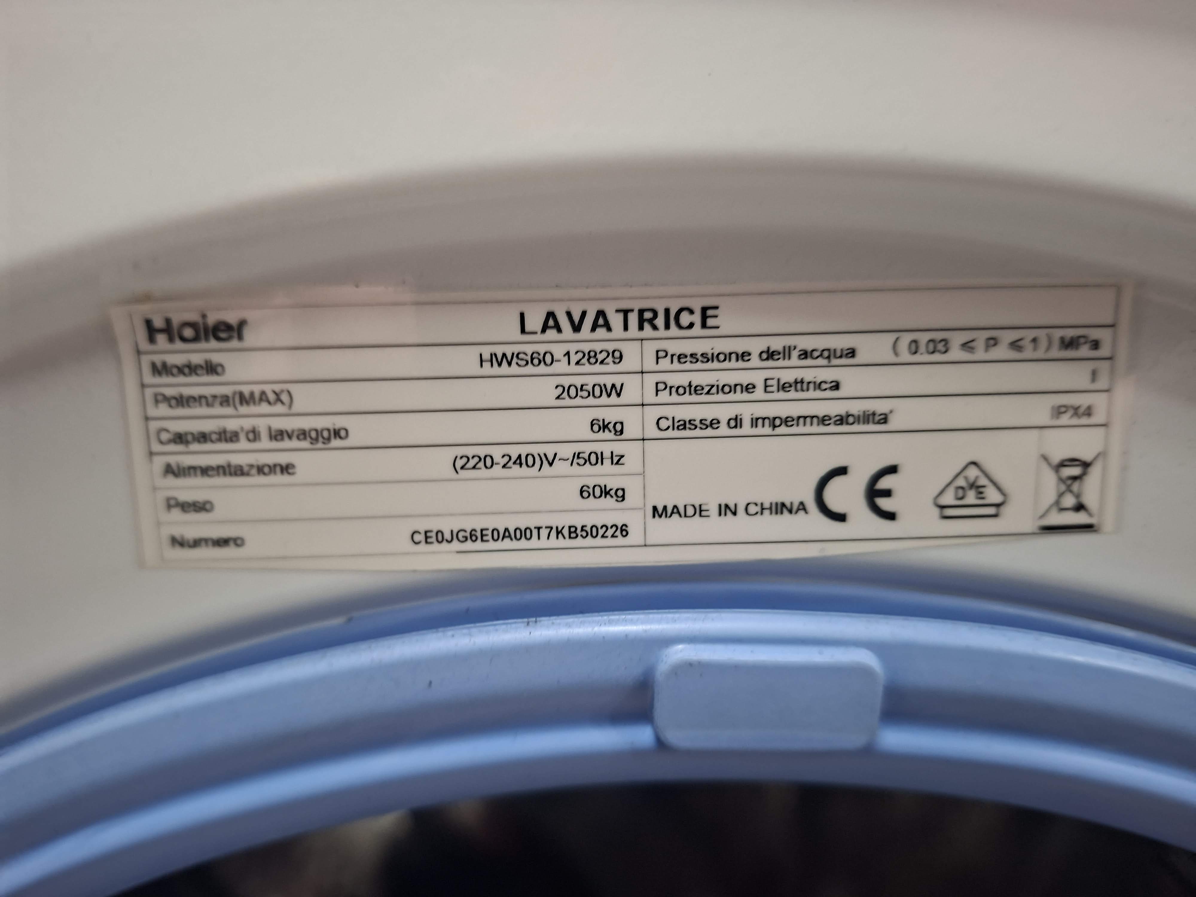 Veš mašina Haier HWS60-12829,6 kg,slim