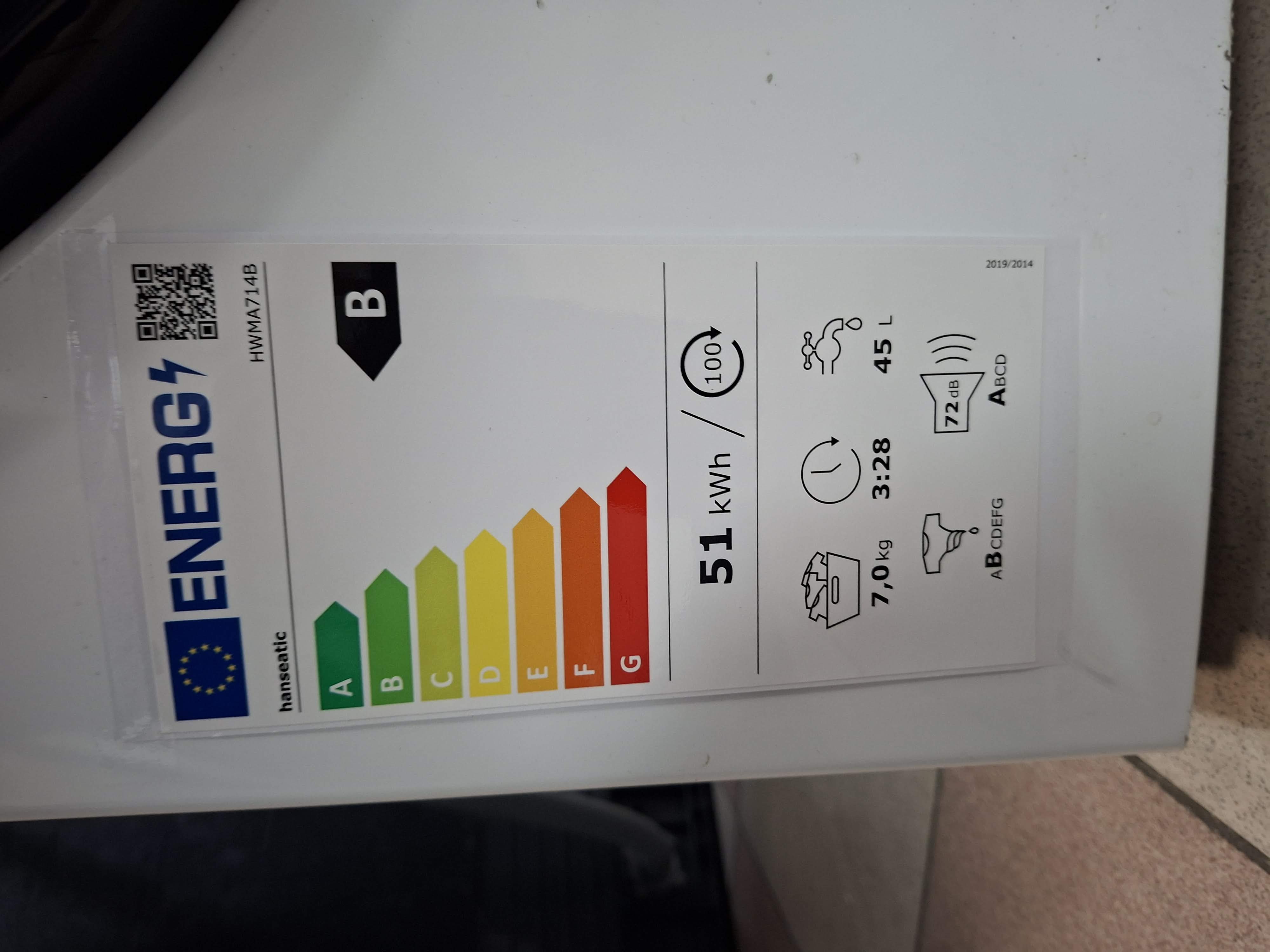 Veš mašina Hanseati HWMK 714A (2) , 7 kg.