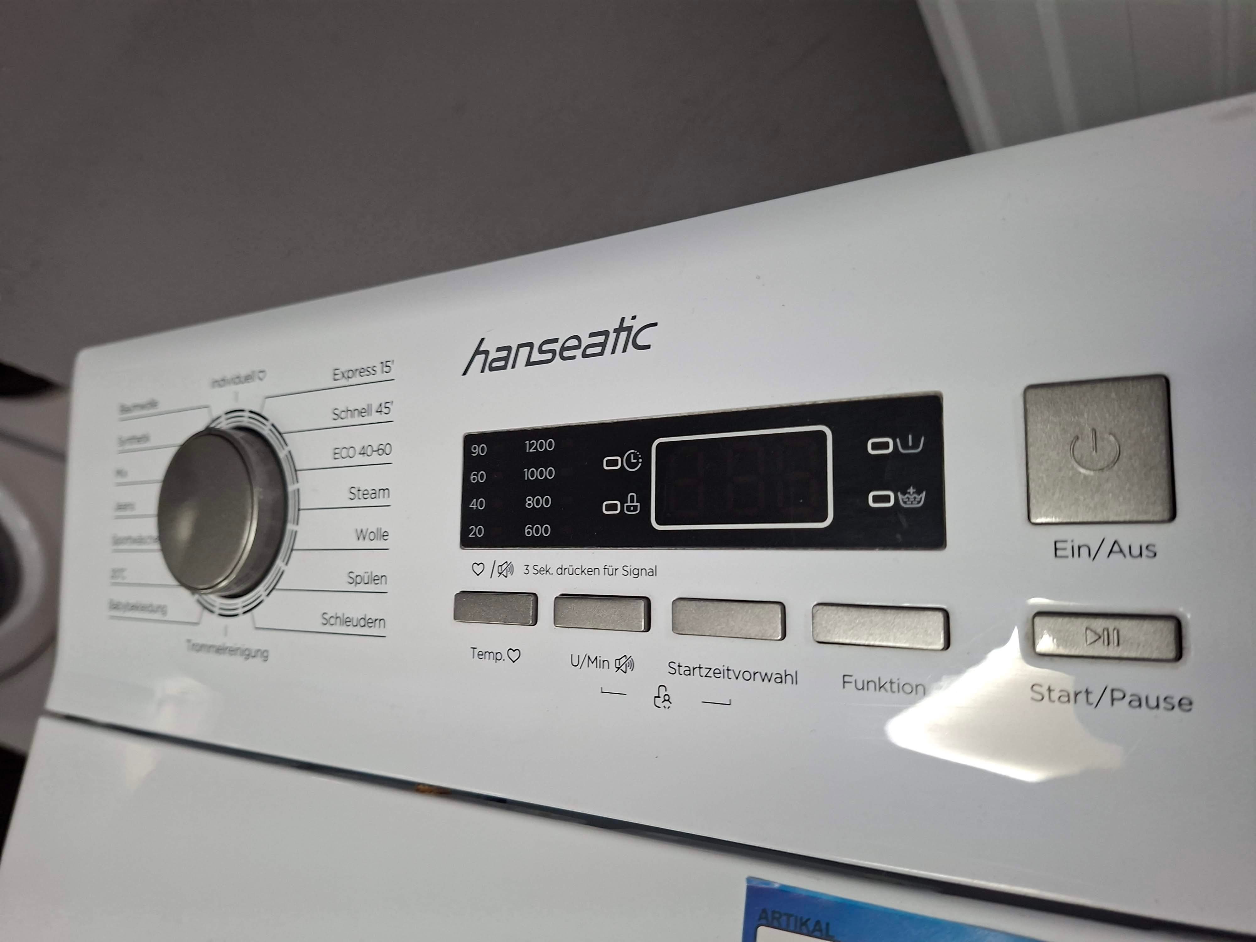 Veš mašina Hanseatic HTW7512A, 7.5 kg