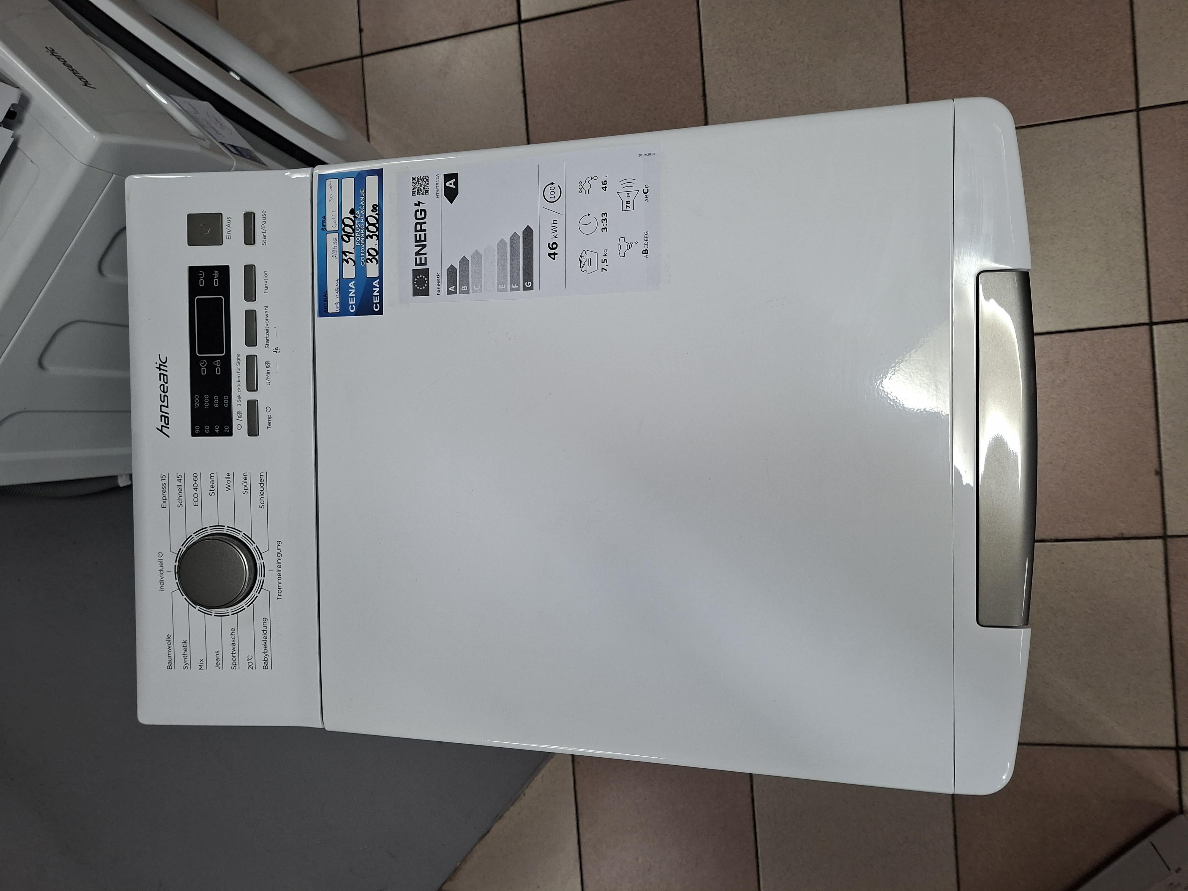Veš mašina Hanseatic HTW7512A, 7.5 kg
