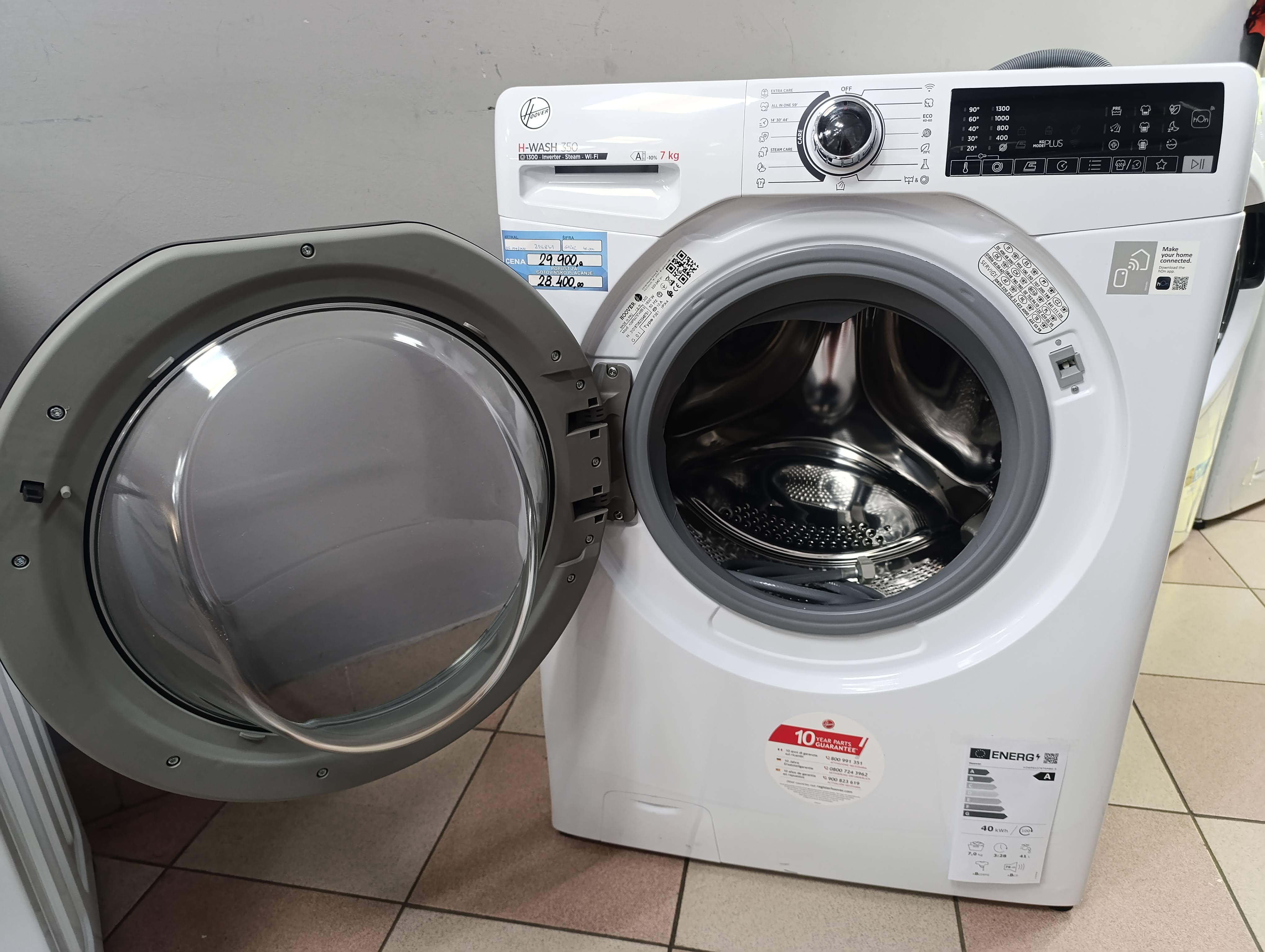 Veš mašina Hoover H3WPS4376TAMB6-S , 7 kg, slim