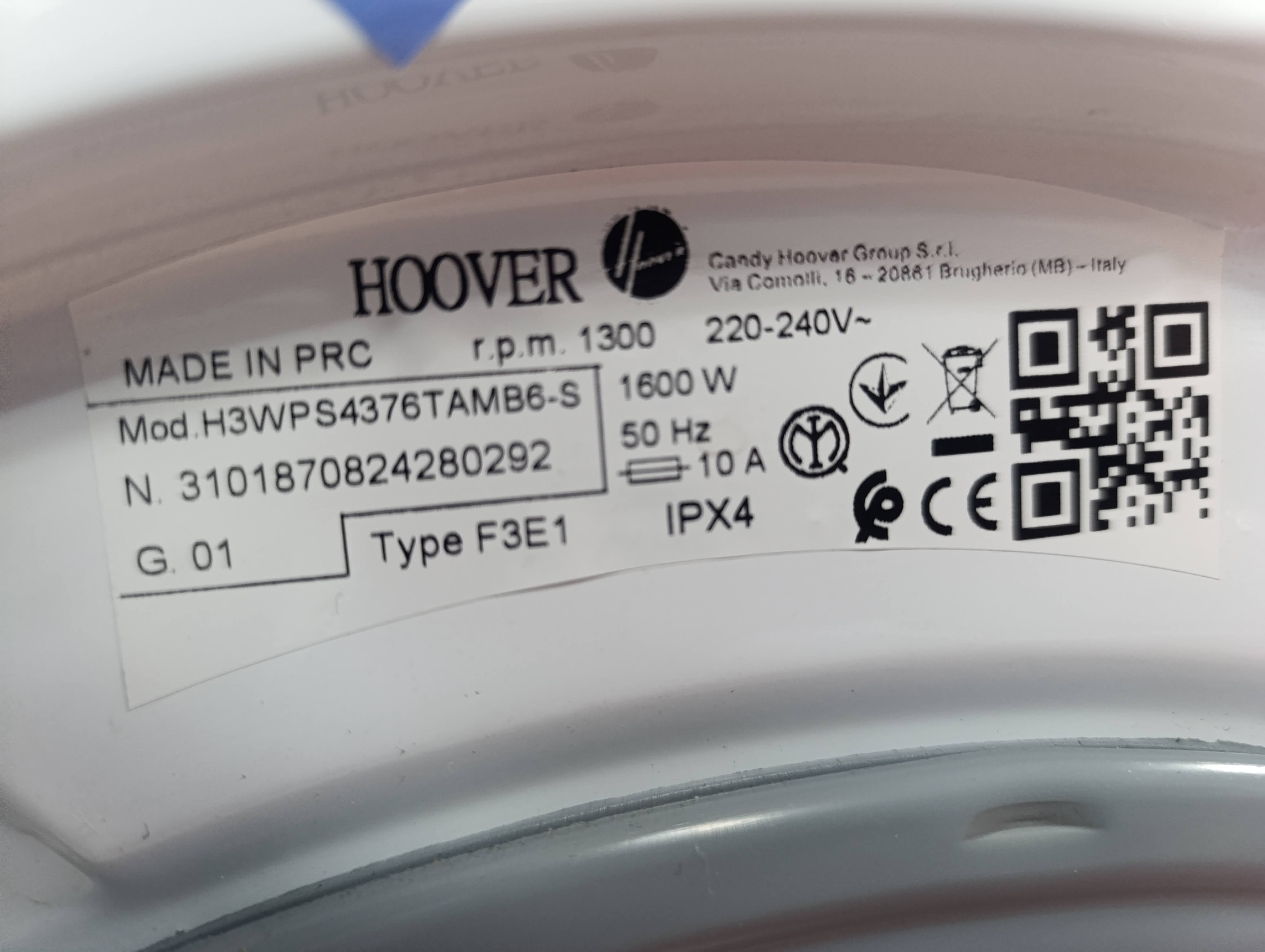 Veš mašina Hoover H3WPS4376TAMB6-S , 7 kg, slim