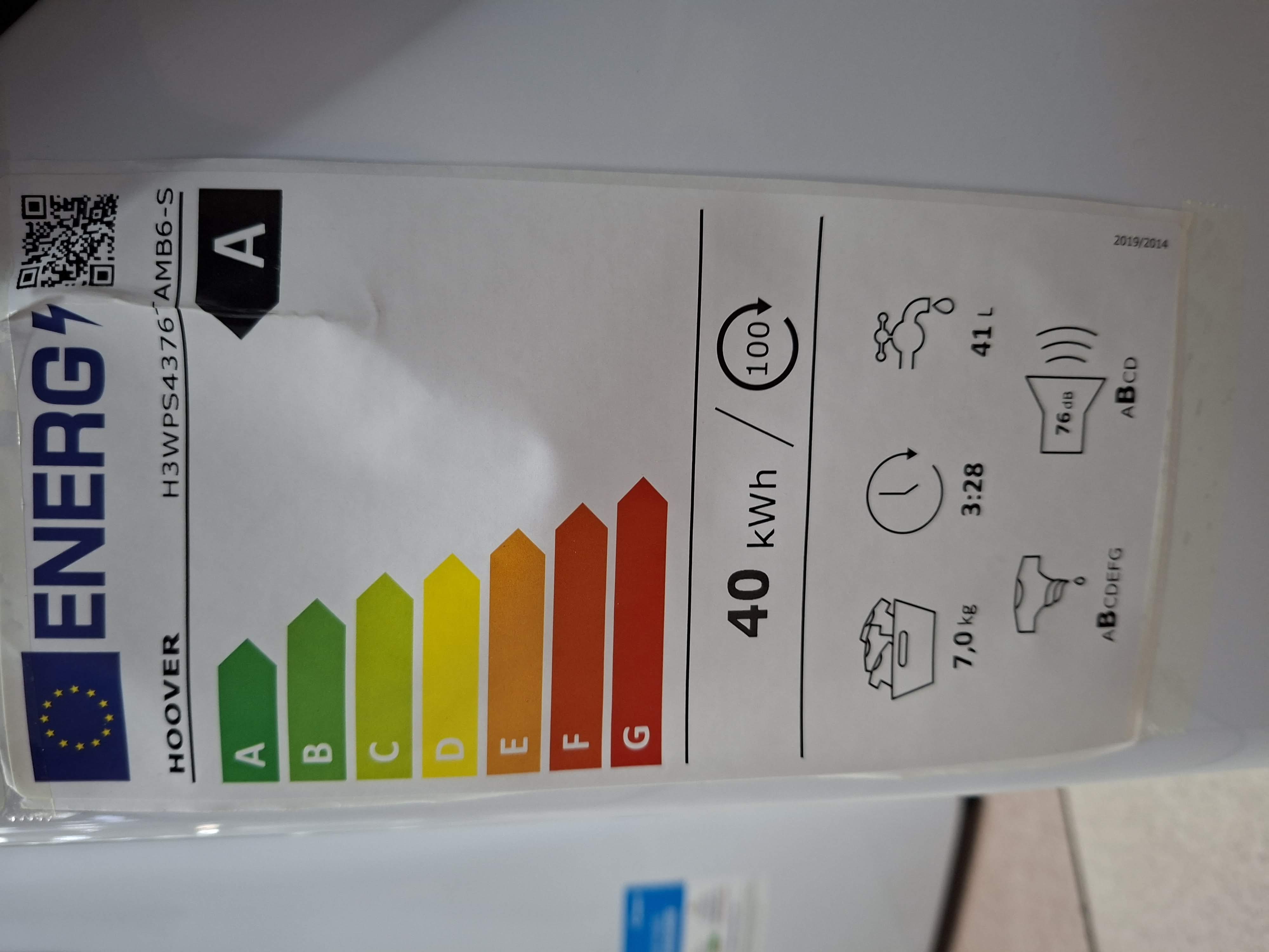 Veš mašina Hoover H3WPS4376TAMB6-S , 7 kg, slim