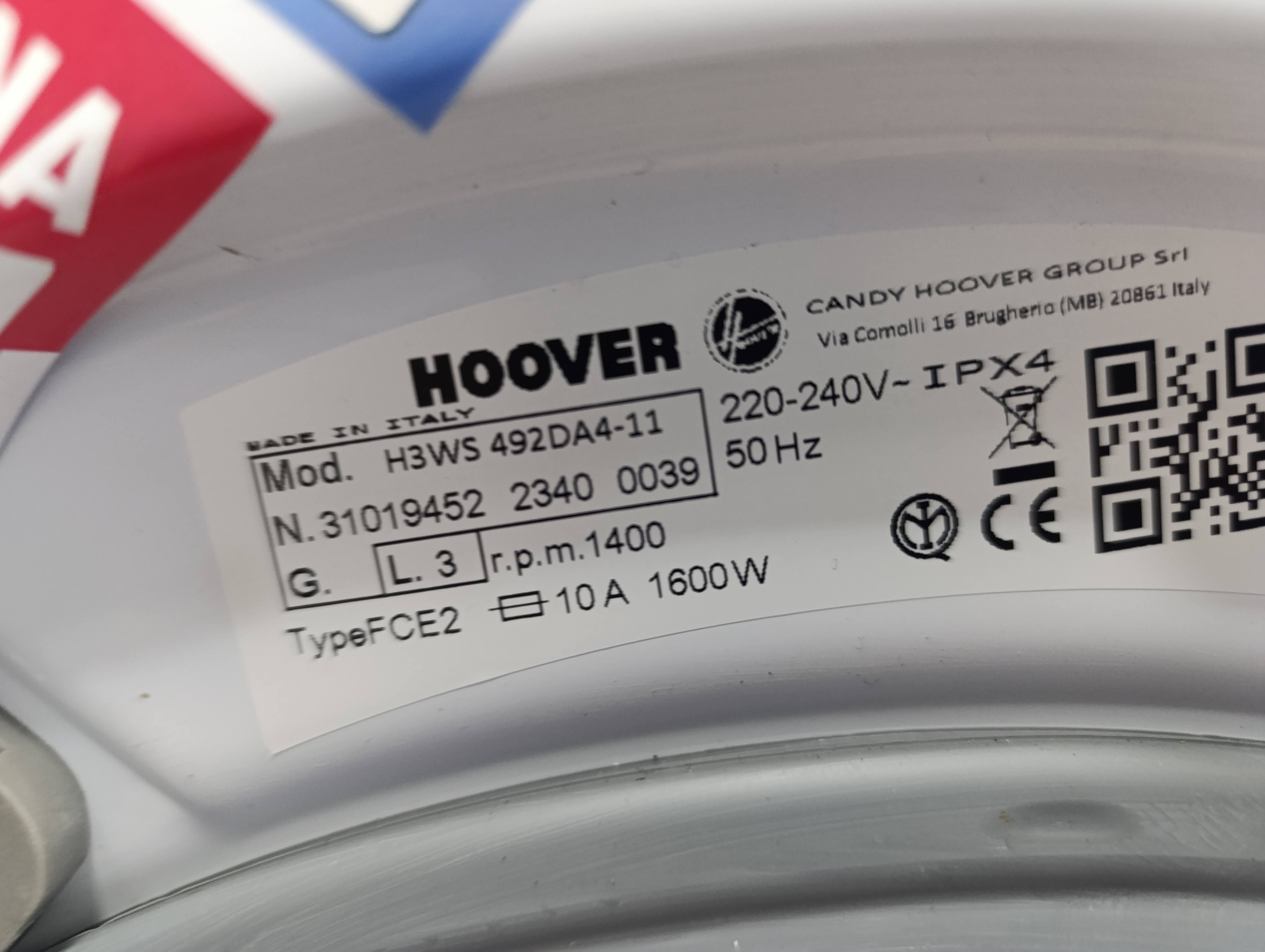 Veš mašina Hoover H3WS492DA4/1-11 , 9 kg.