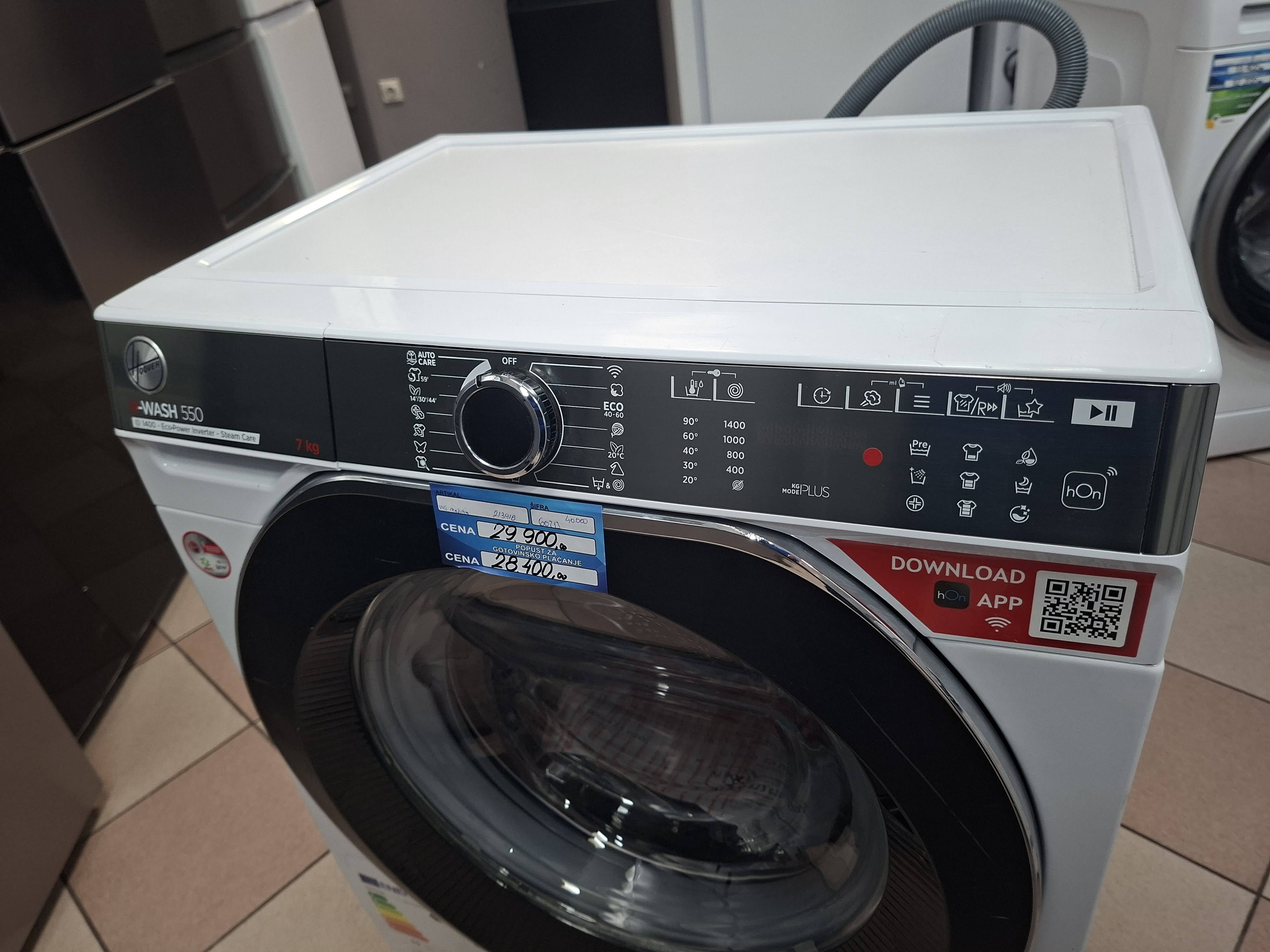 Veš mašina Hoover H5WPB447AMBC/1-S, 7 kg, slim
