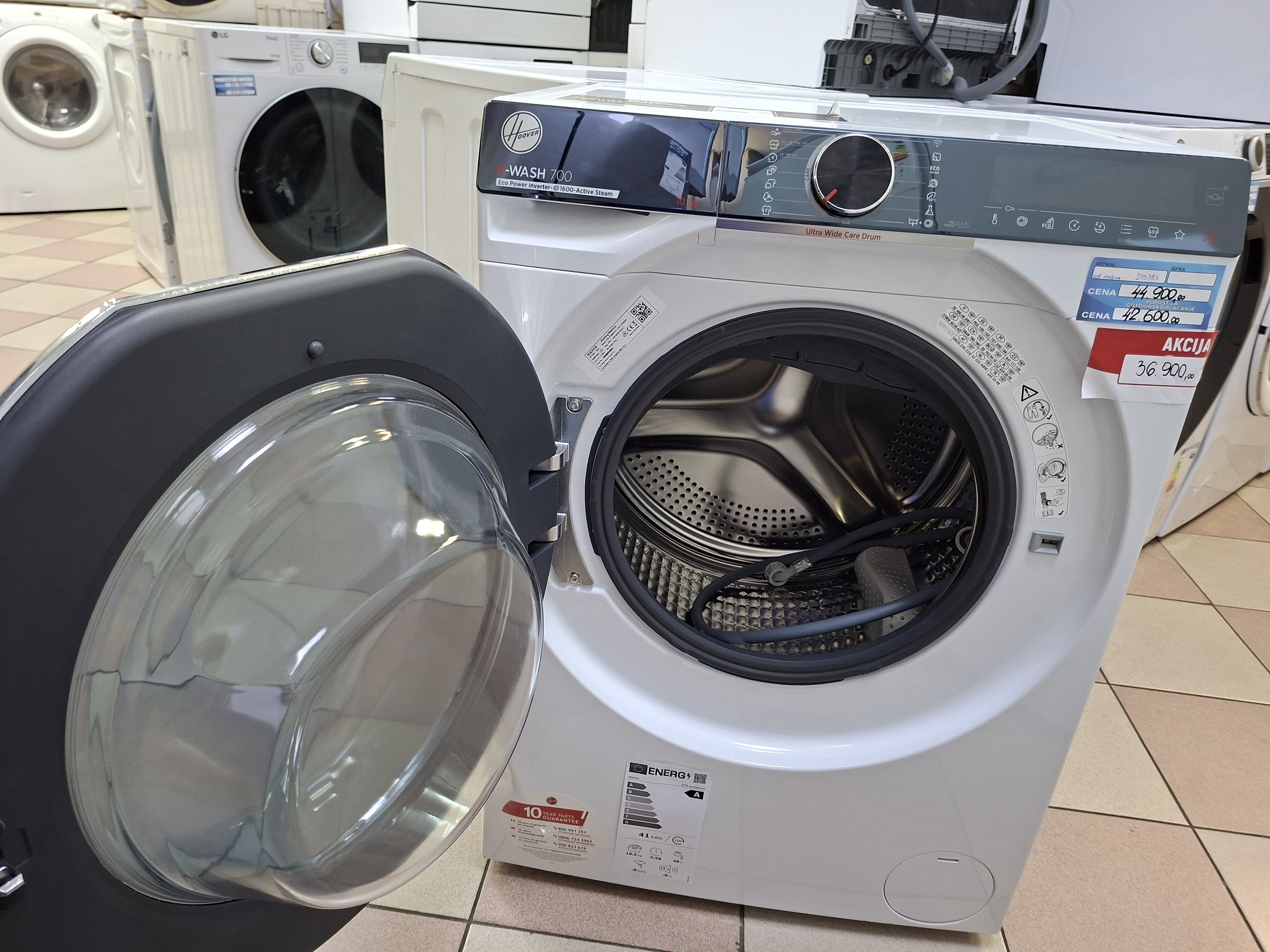 Veš mašina Hoover H7W 610MBC8-S , 10 kg.