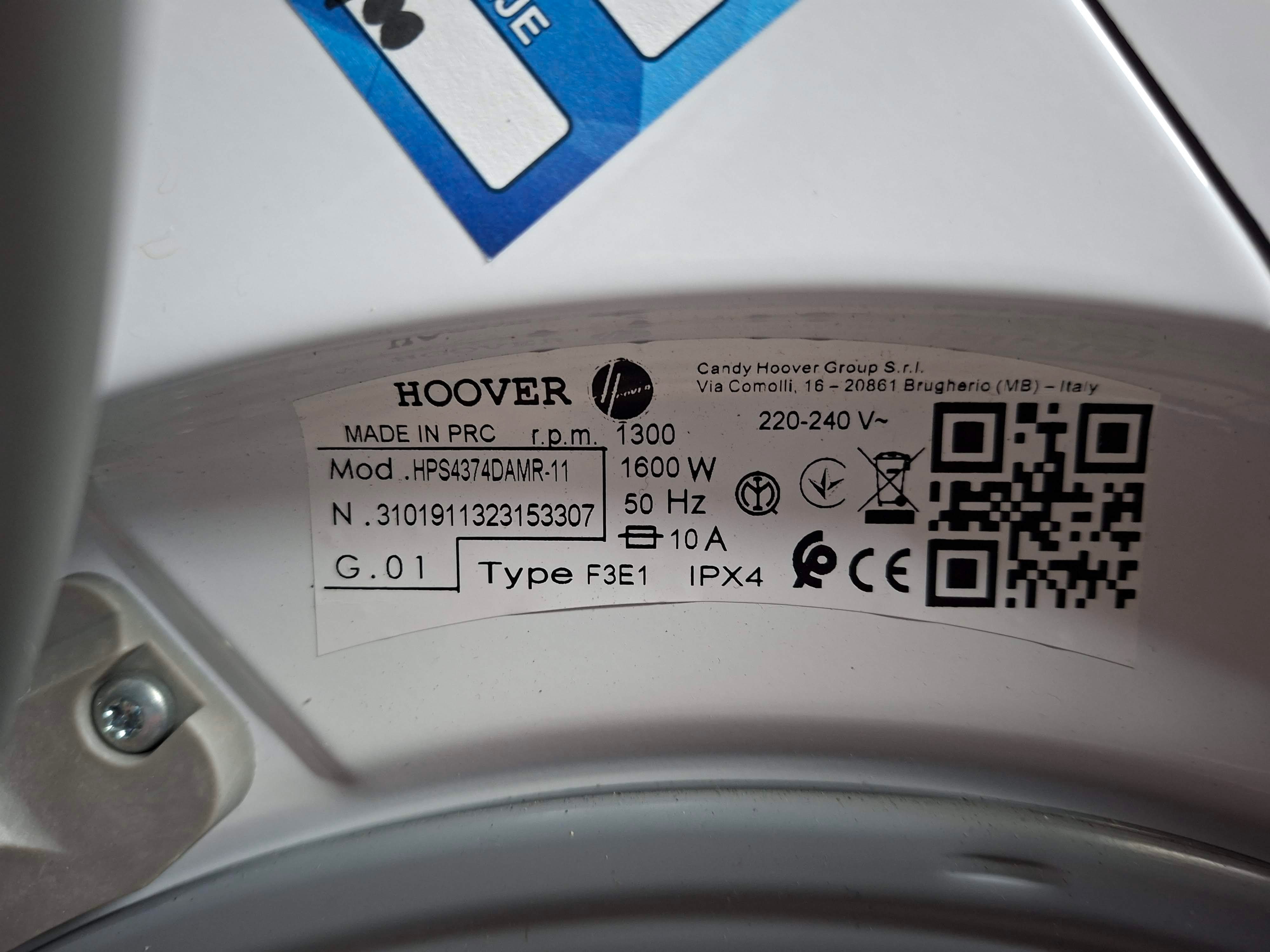 Veš mašina Hoover HPS4374DAMR-11, 7kg, slim