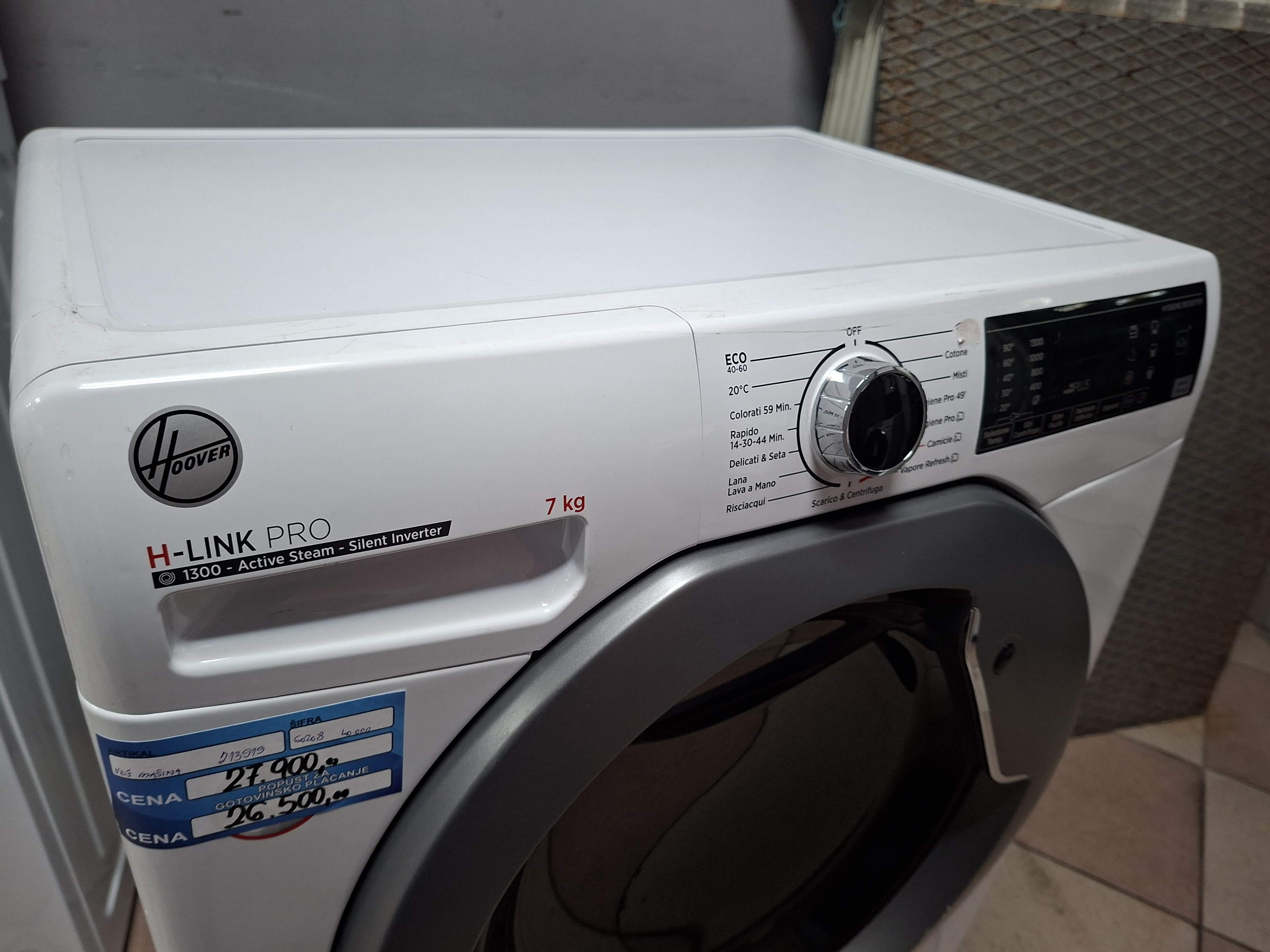 Veš mašina Hoover HPS4374DAMR-11, 7kg, slim