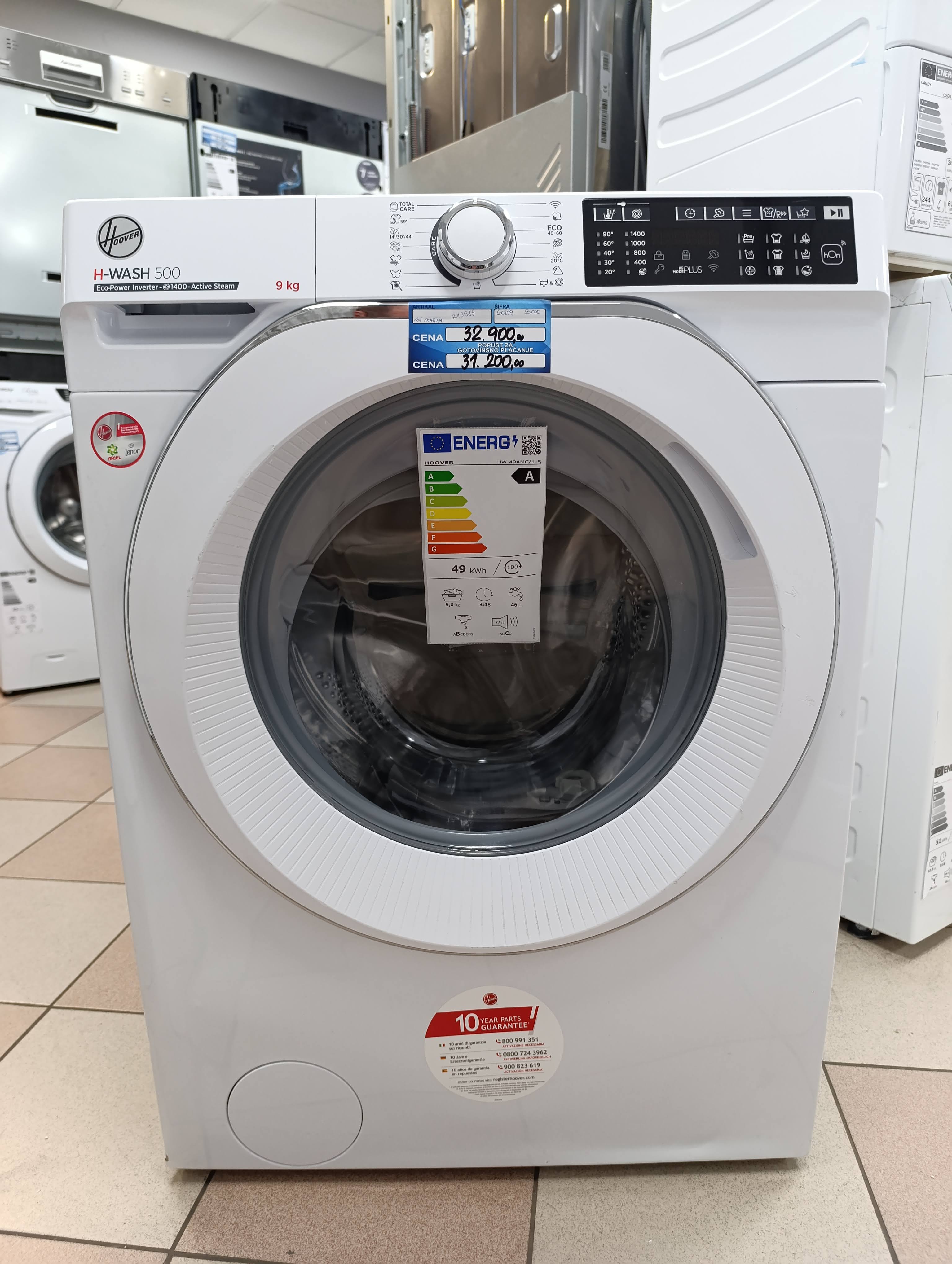 Veš mašina Hoover HW 49AMC/1-S, 9kg.