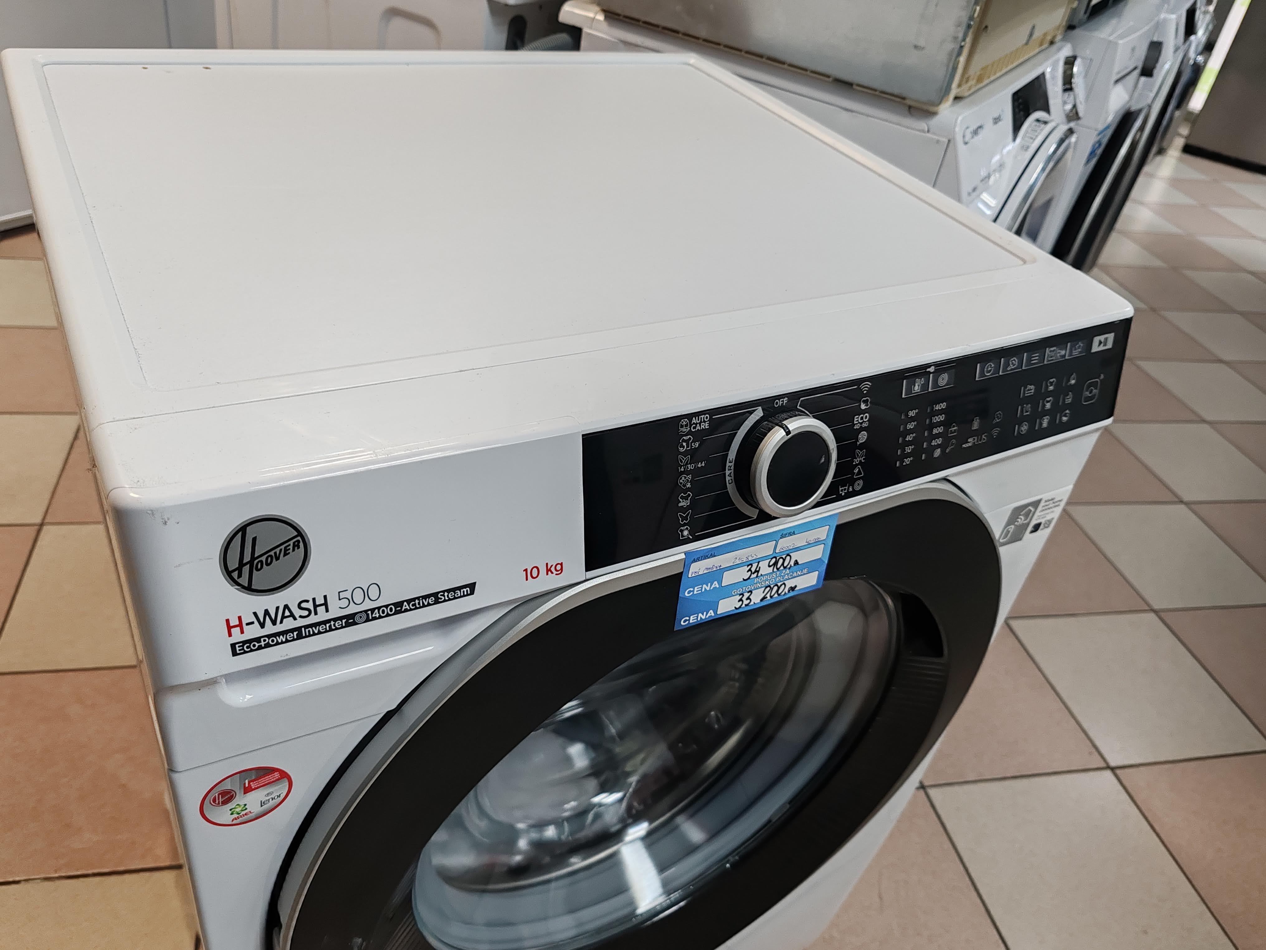 Veš mašina Hoover HWE 410AMBS/1-S (2), 10 kg
