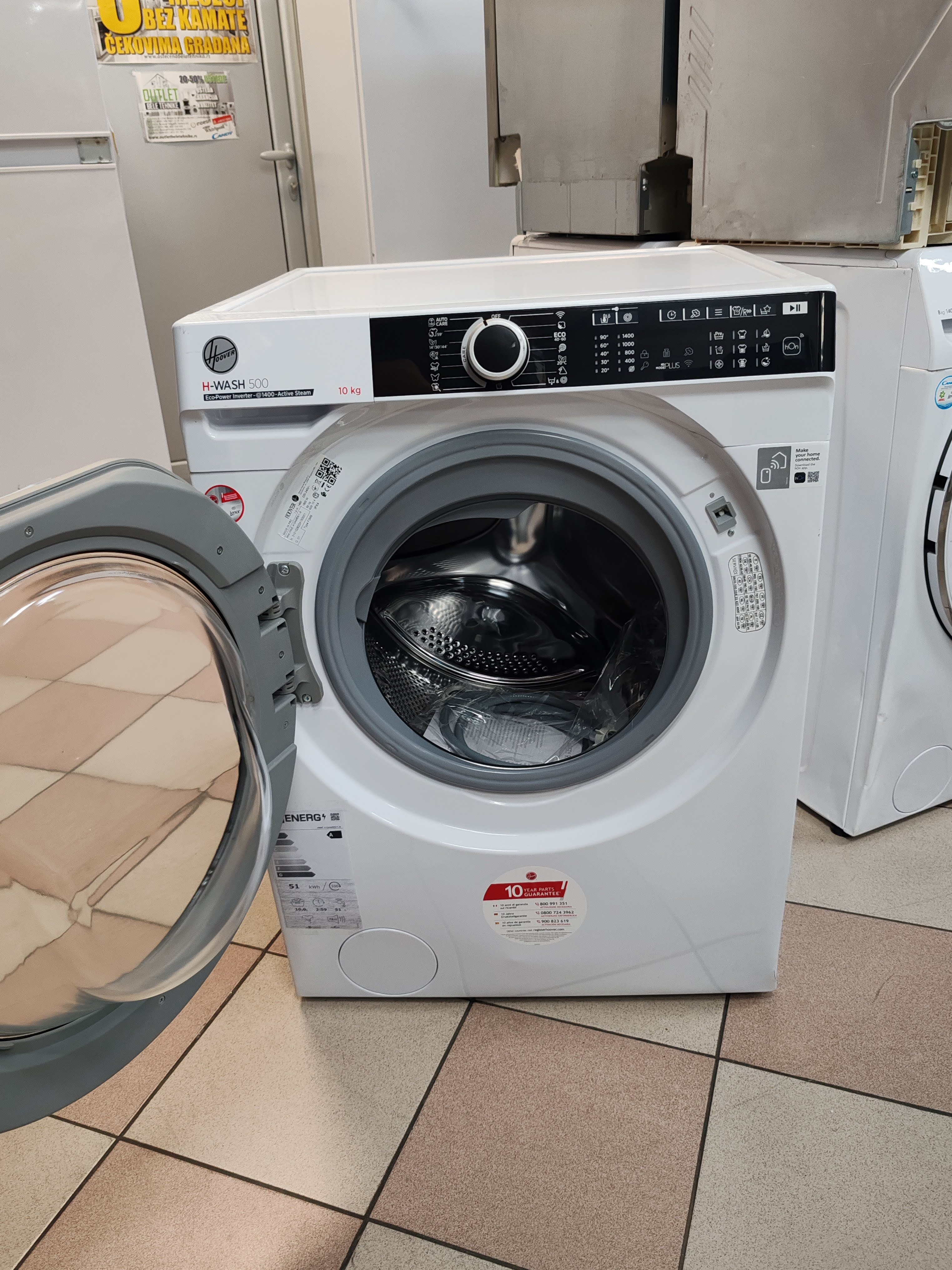 Veš mašina Hoover HWE 410AMBS/1-S (2), 10 kg