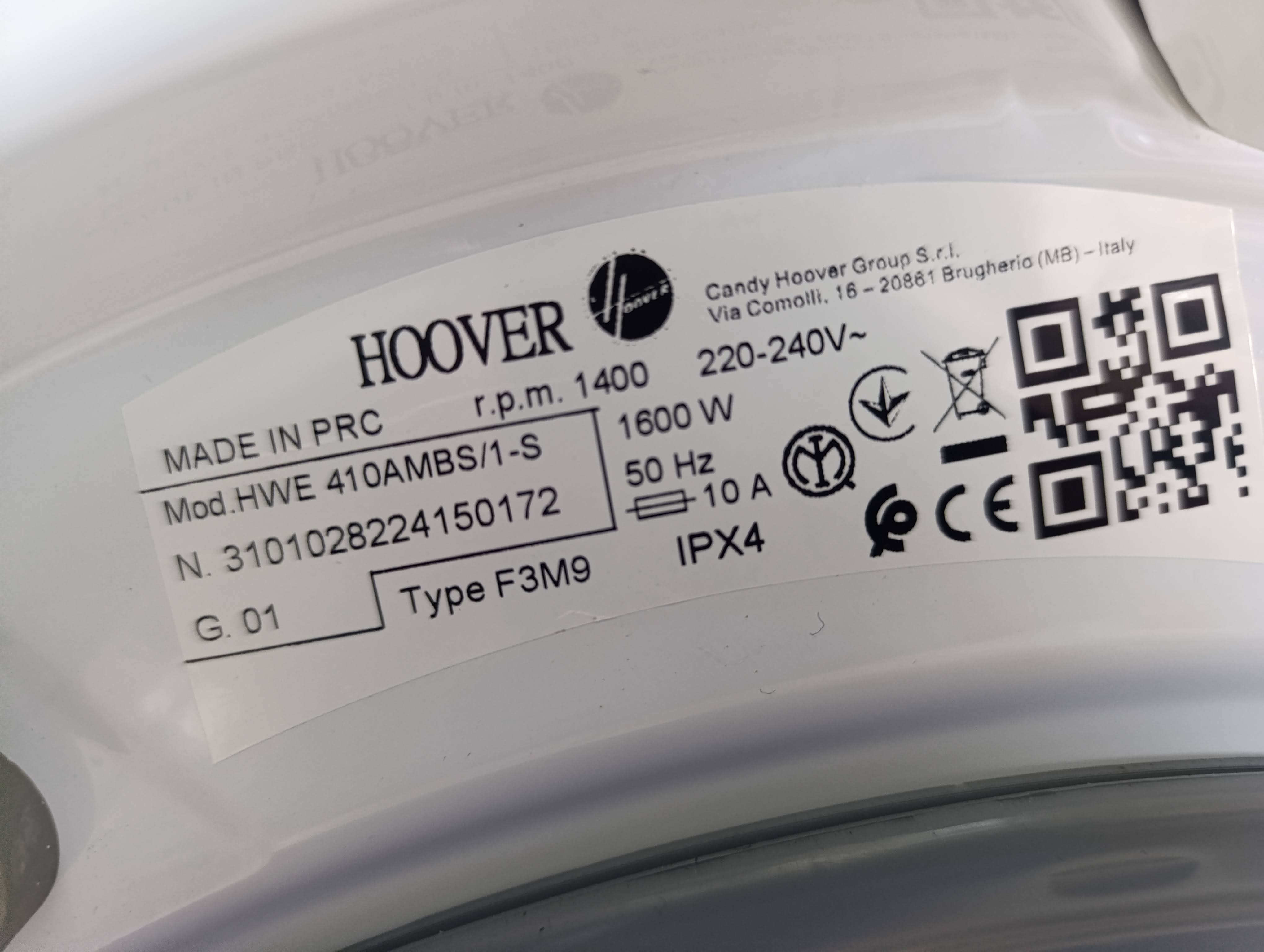 Veš mašina Hoover HWE 410AMBS/1-S, 10 kg