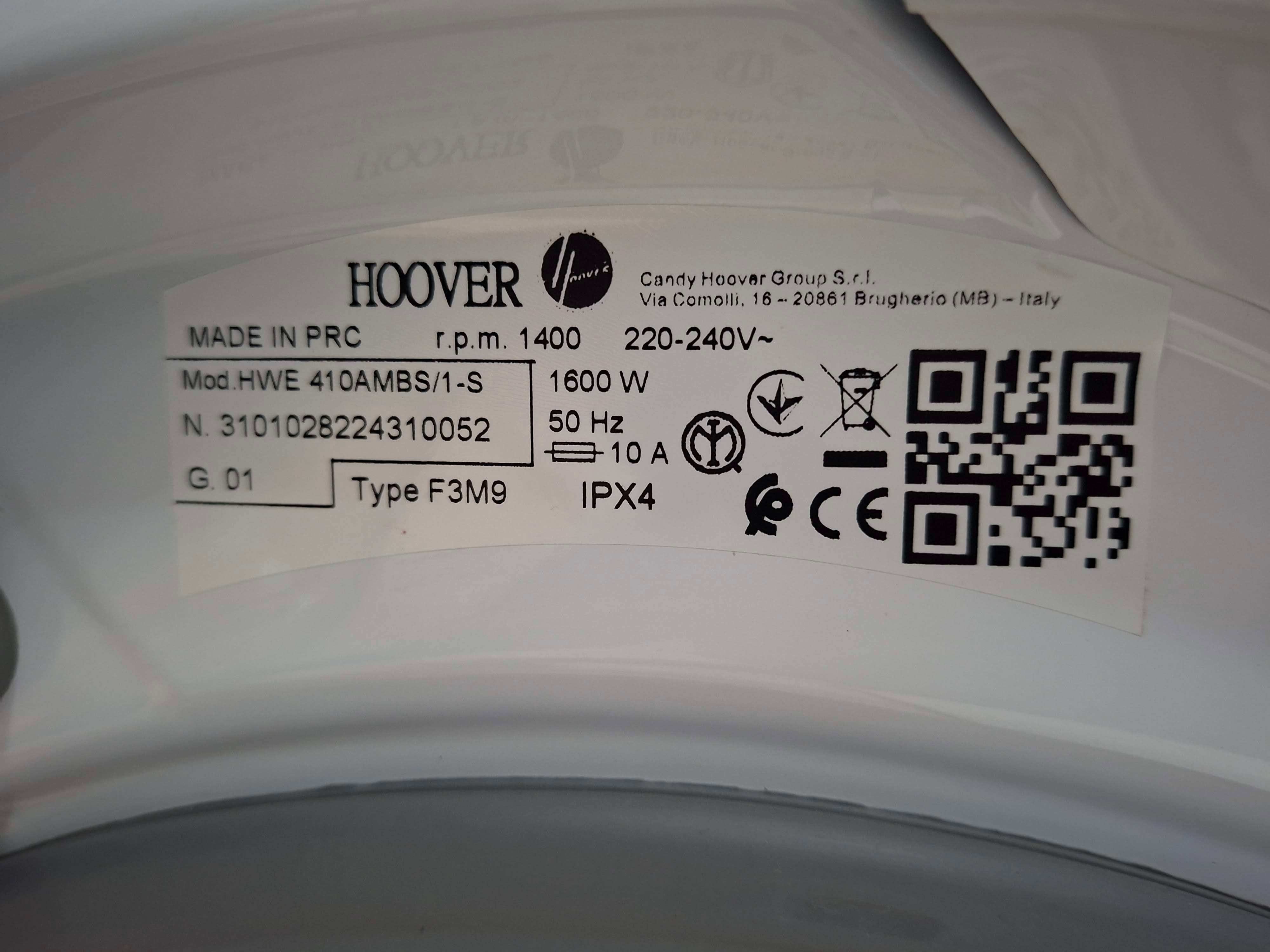 Veš mašina Hoover HWE 410AMBS/1-S, 10 kg