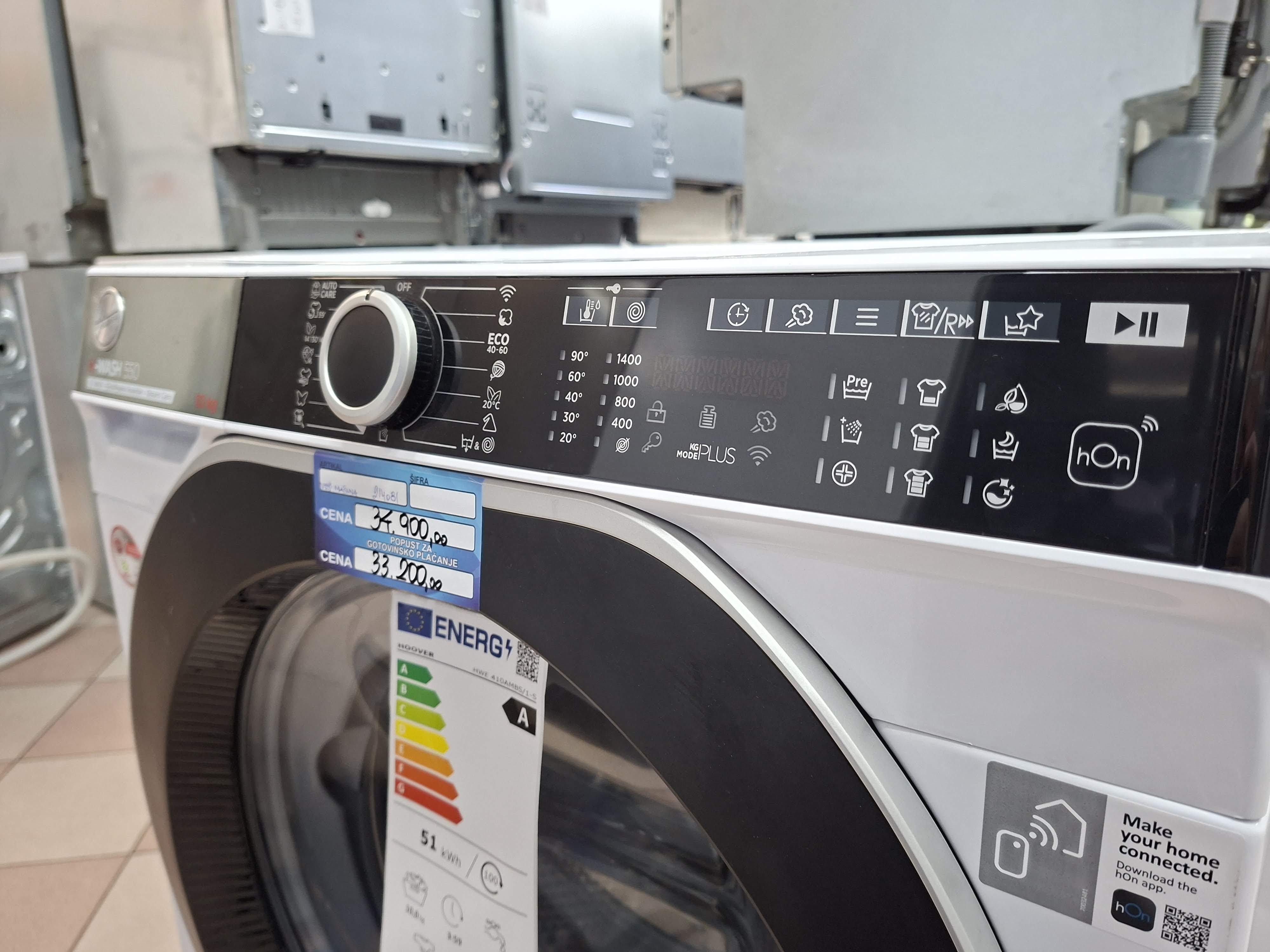 Veš mašina Hoover HWE 410AMBS/1-S, 10 kg