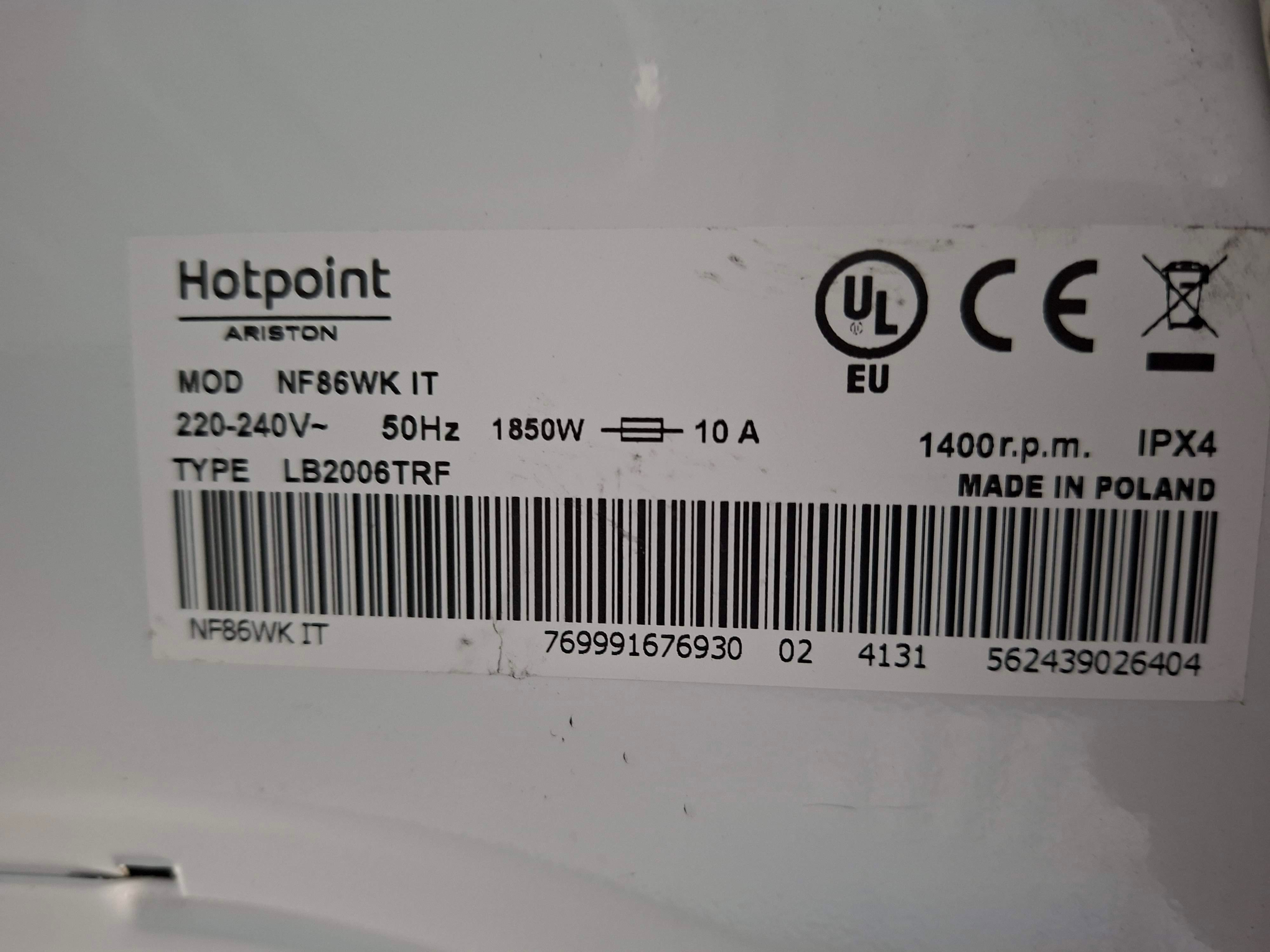 Ves masina Hotpoint Ariston NF 86WK IT , 8 kg.