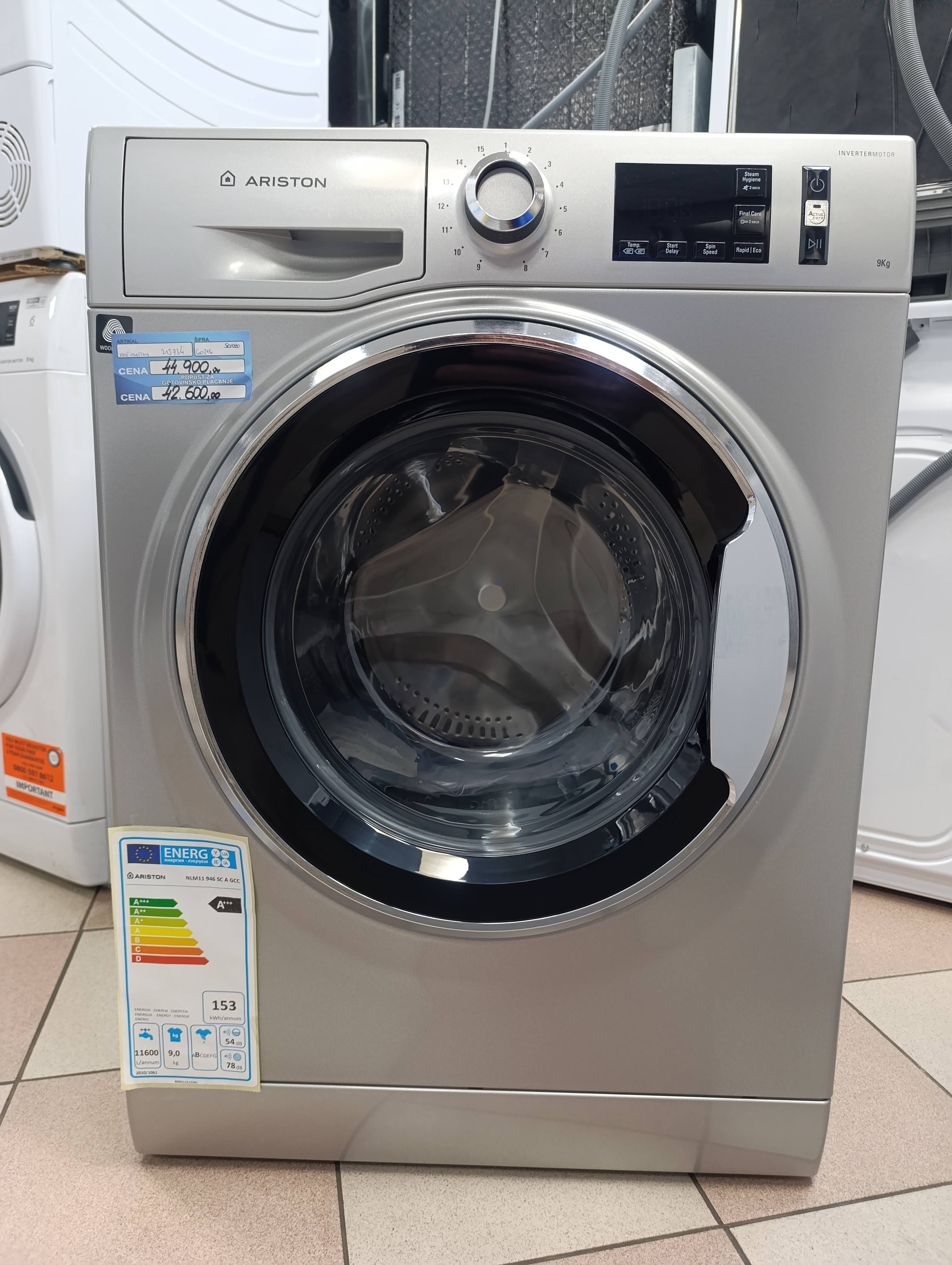 Veš mašina Hotpoint Ariston NLM11 946 SC A GCC , 9 kg.