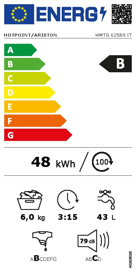Veš mašina Hotpoint Ariston WMTG 625BS IT, 6 kg