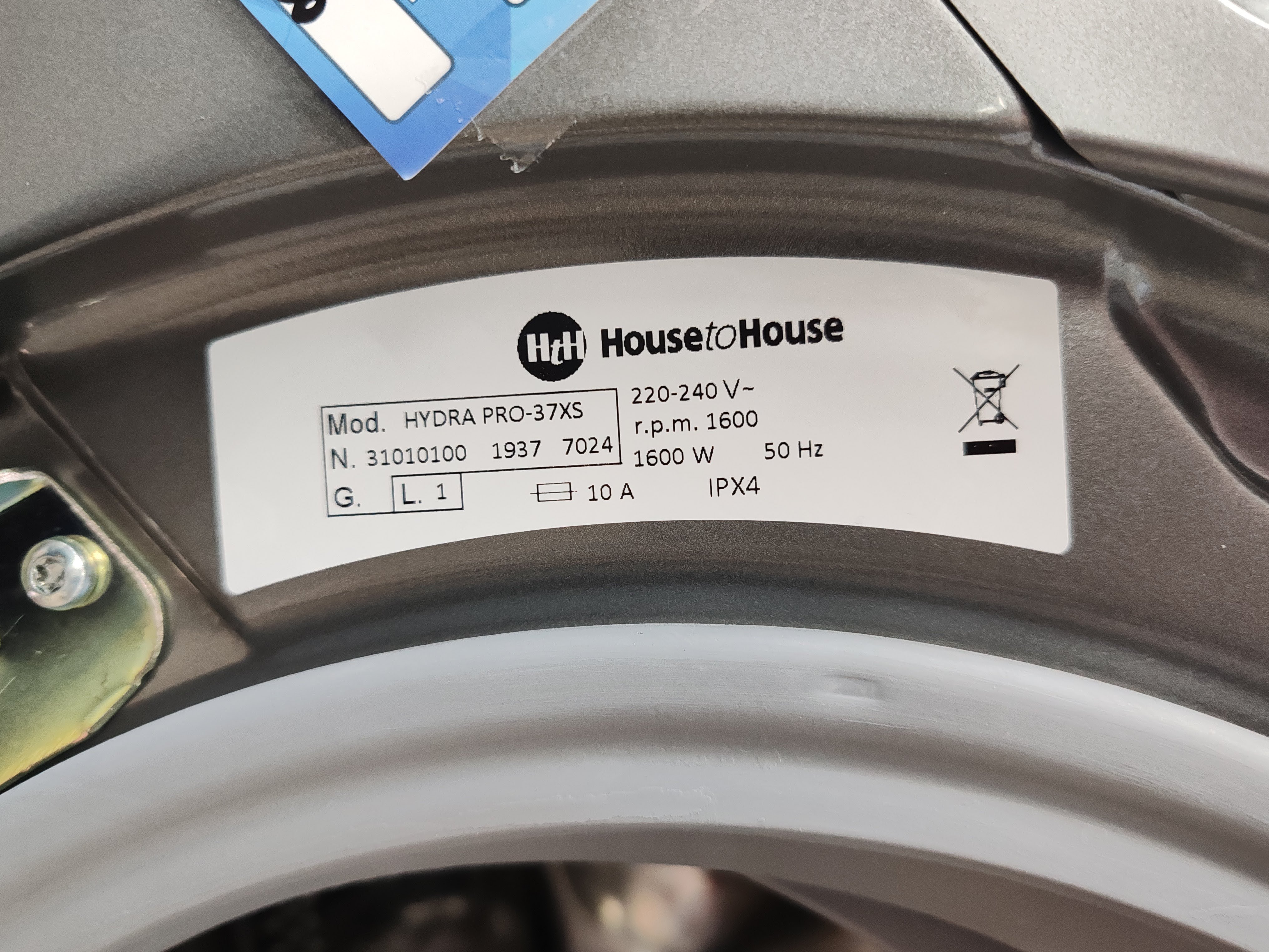 Veš mašina House To House HYDRA Pro-37XS, 10 Kg