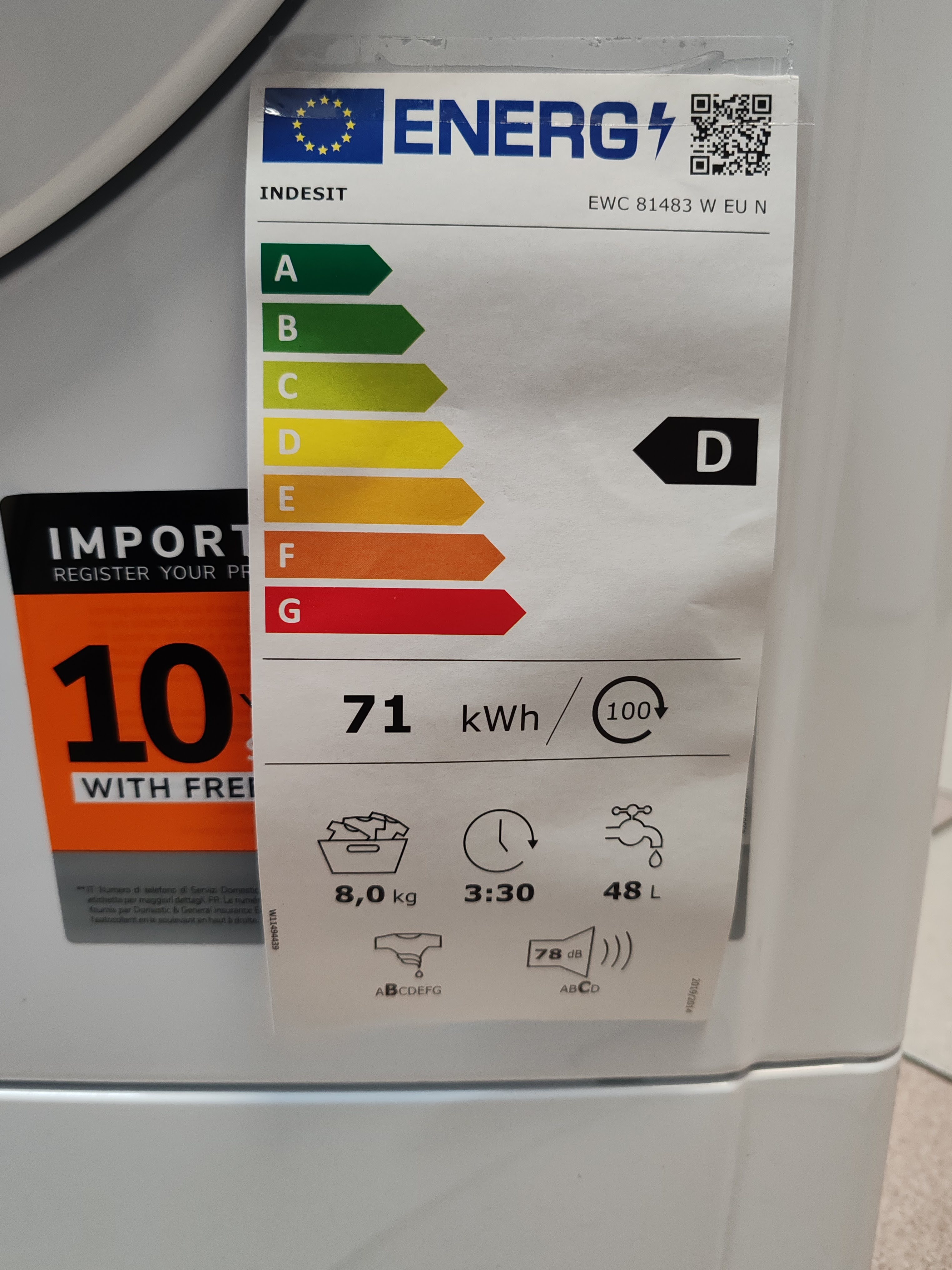 Veš mašina Indesit EWC 81483 W EU N , 8kg