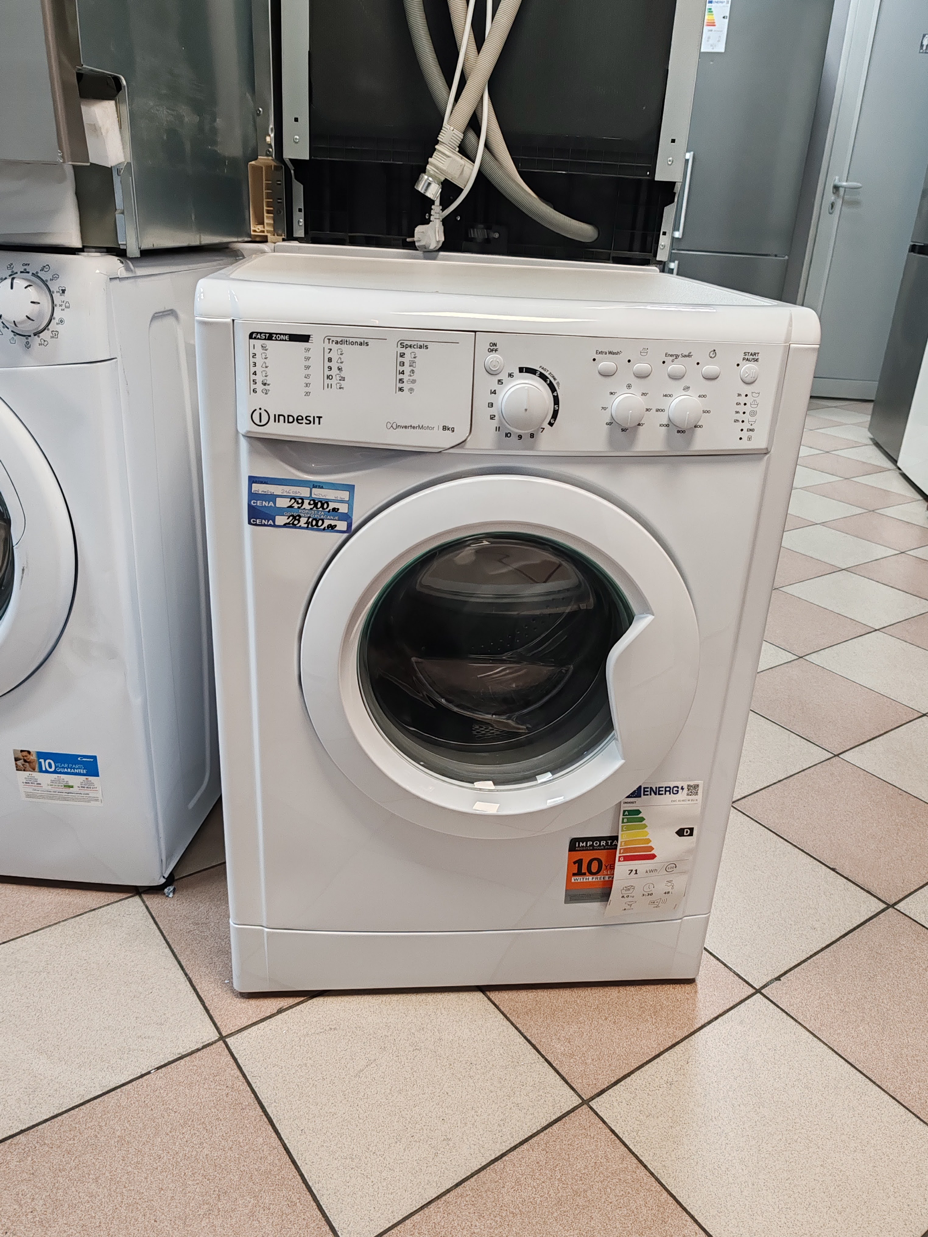 Veš mašina Indesit EWC 81483 W EU N , 8kg