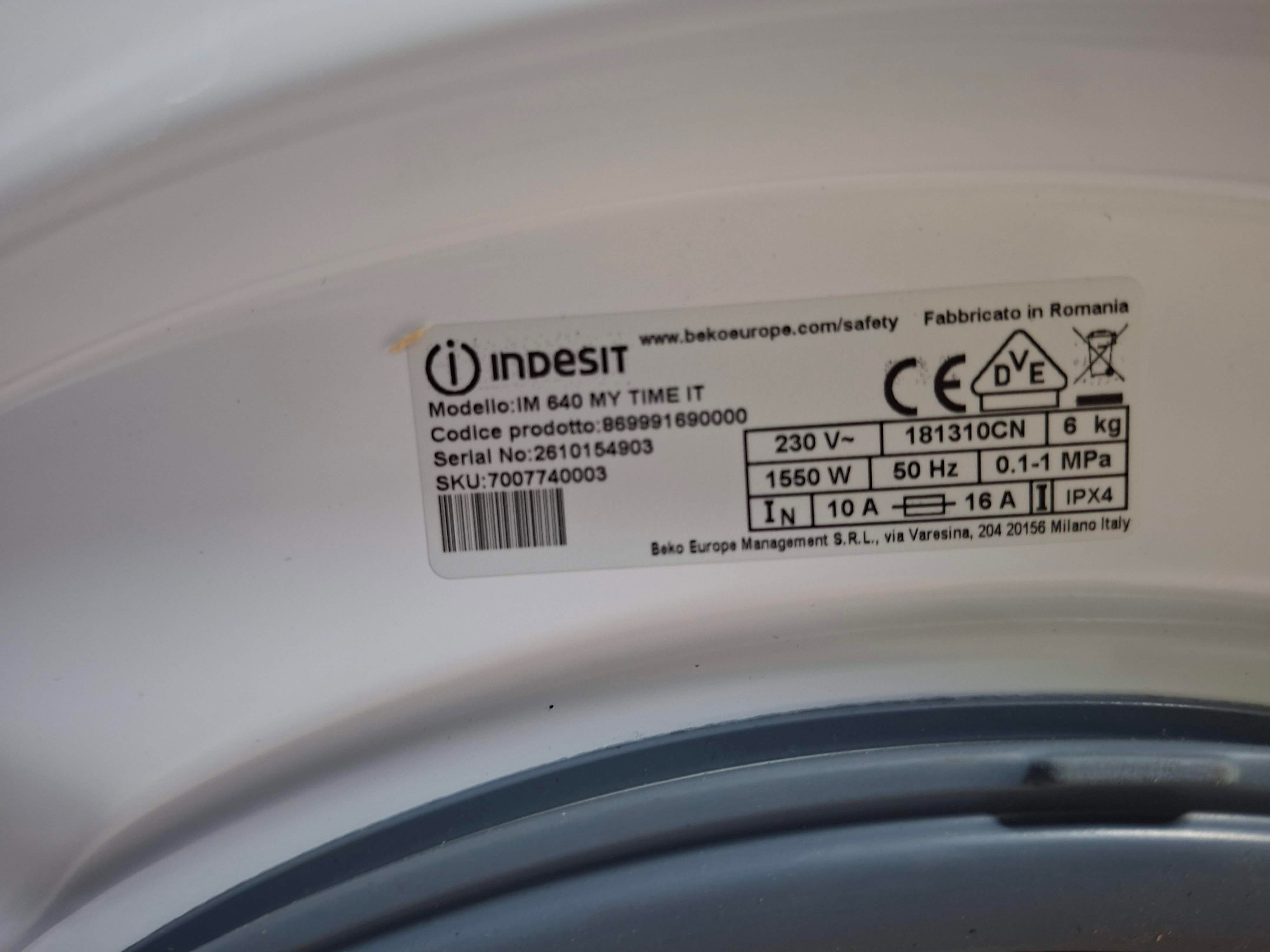 Veš mašina Indesit IM 640 MY TIME IT (2) , 6 kg, slim