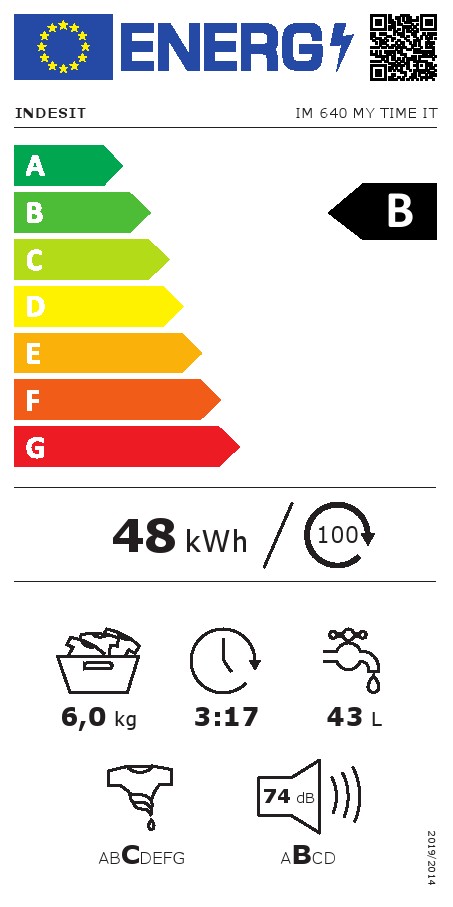 Veš mašina Indesit IM 640 MY TIME IT , 6 kg.