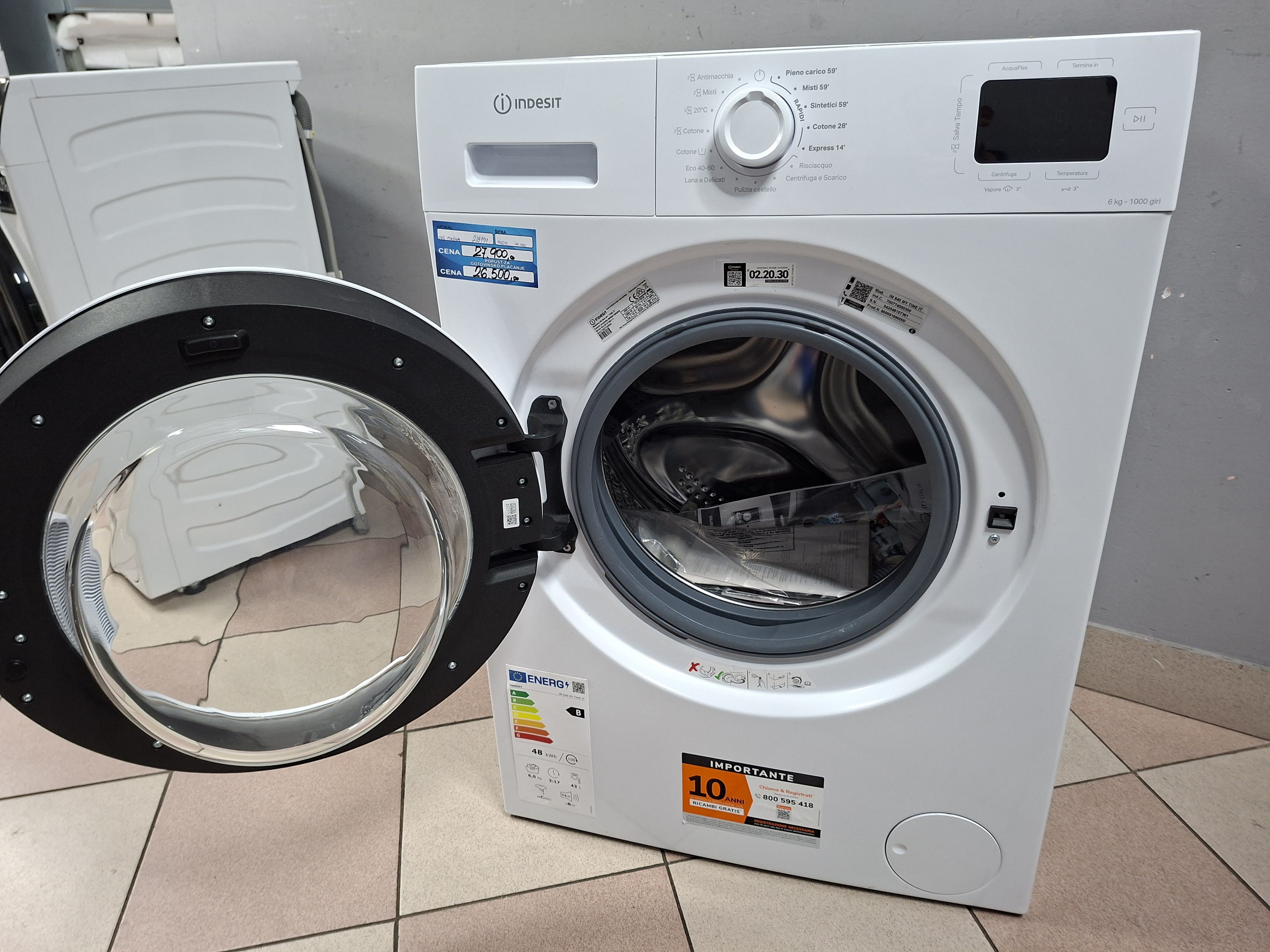 Veš mašina Indesit IM 640 MY TIME IT , 6 kg, slim