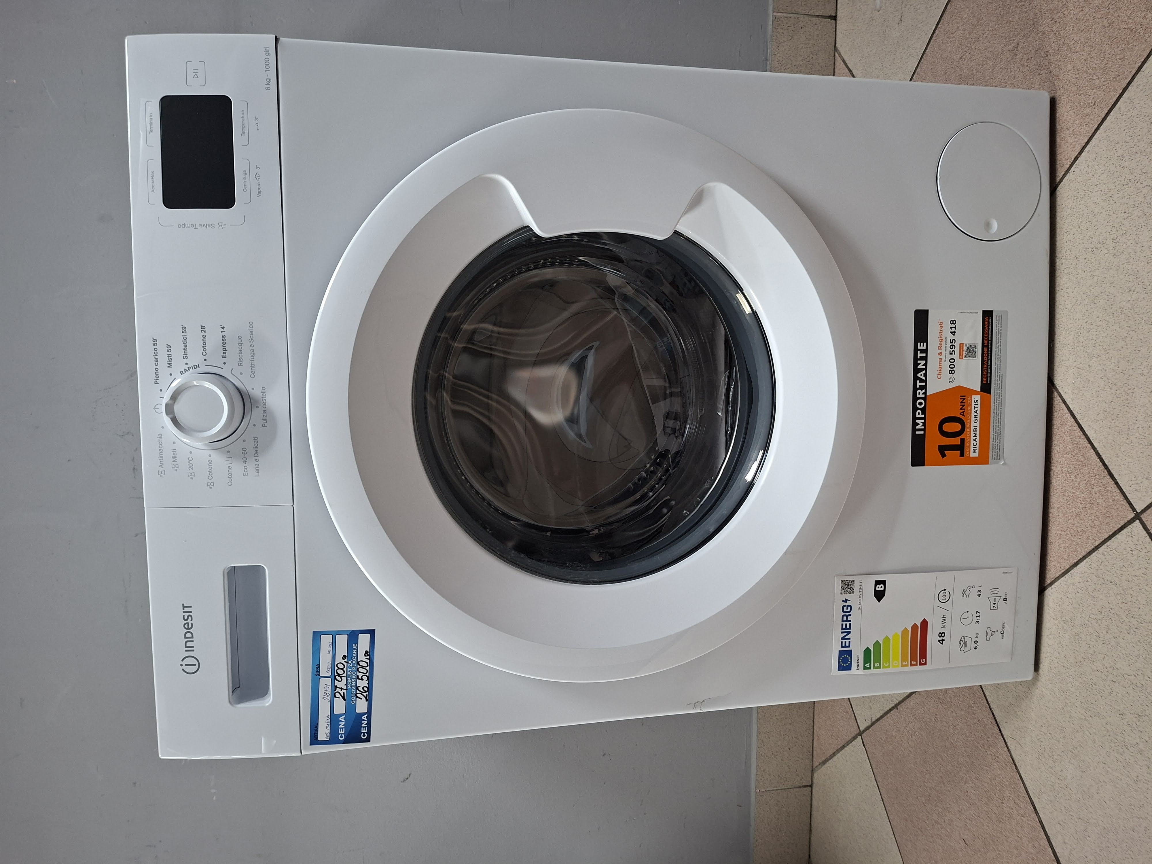 Veš mašina Indesit IM 640 MY TIME IT , 6 kg, slim