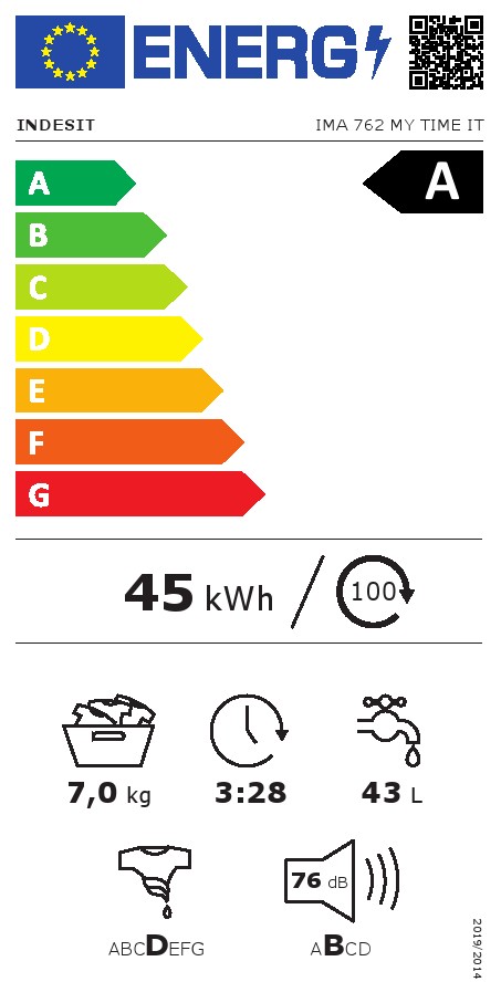 Veš Mašina Indesit IMA 762 MY TIME IT (2) , 7 kg, slim