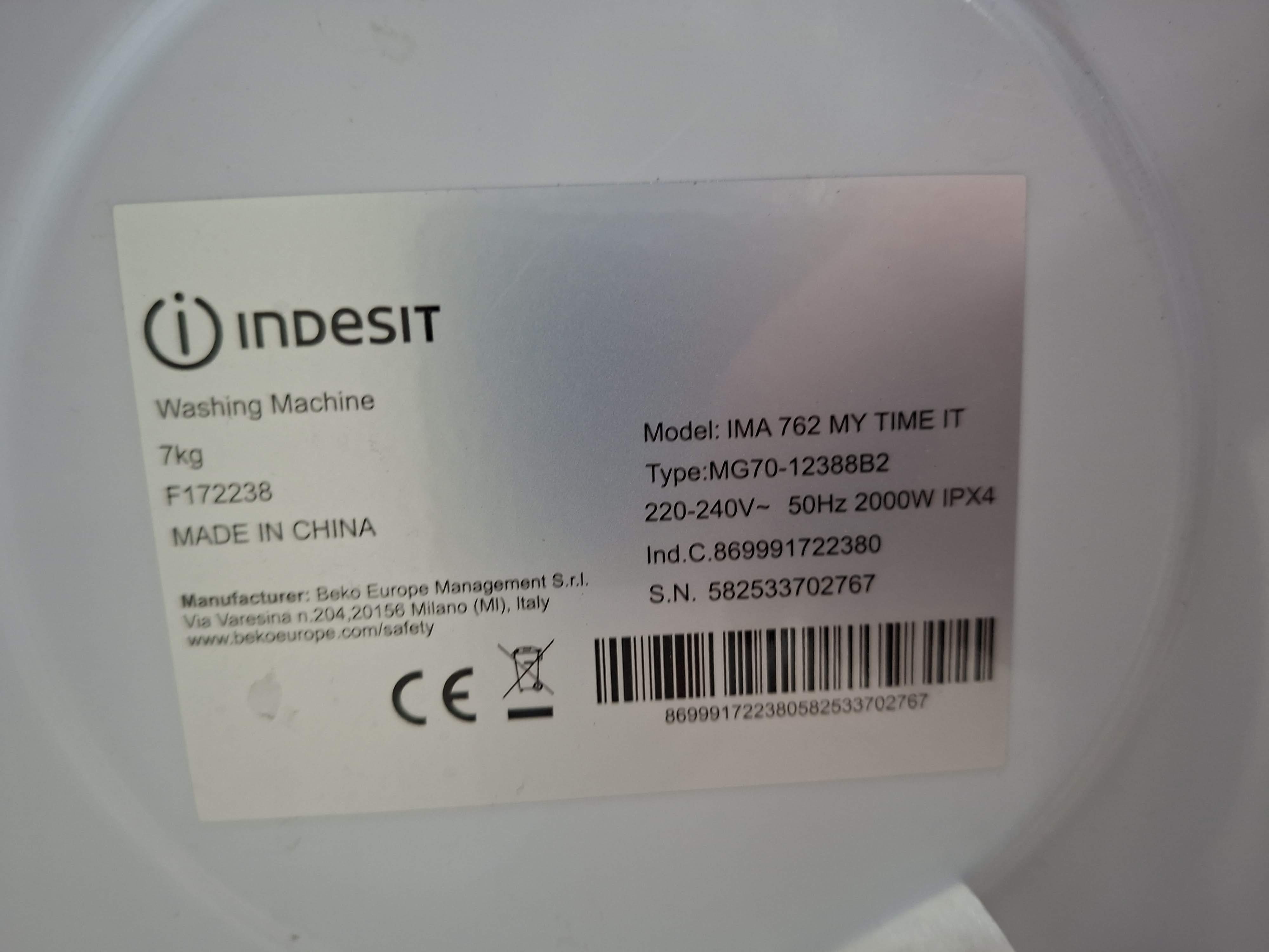 Veš Mašina Indesit IMA 762 MY TIME IT , 7 kg, slim