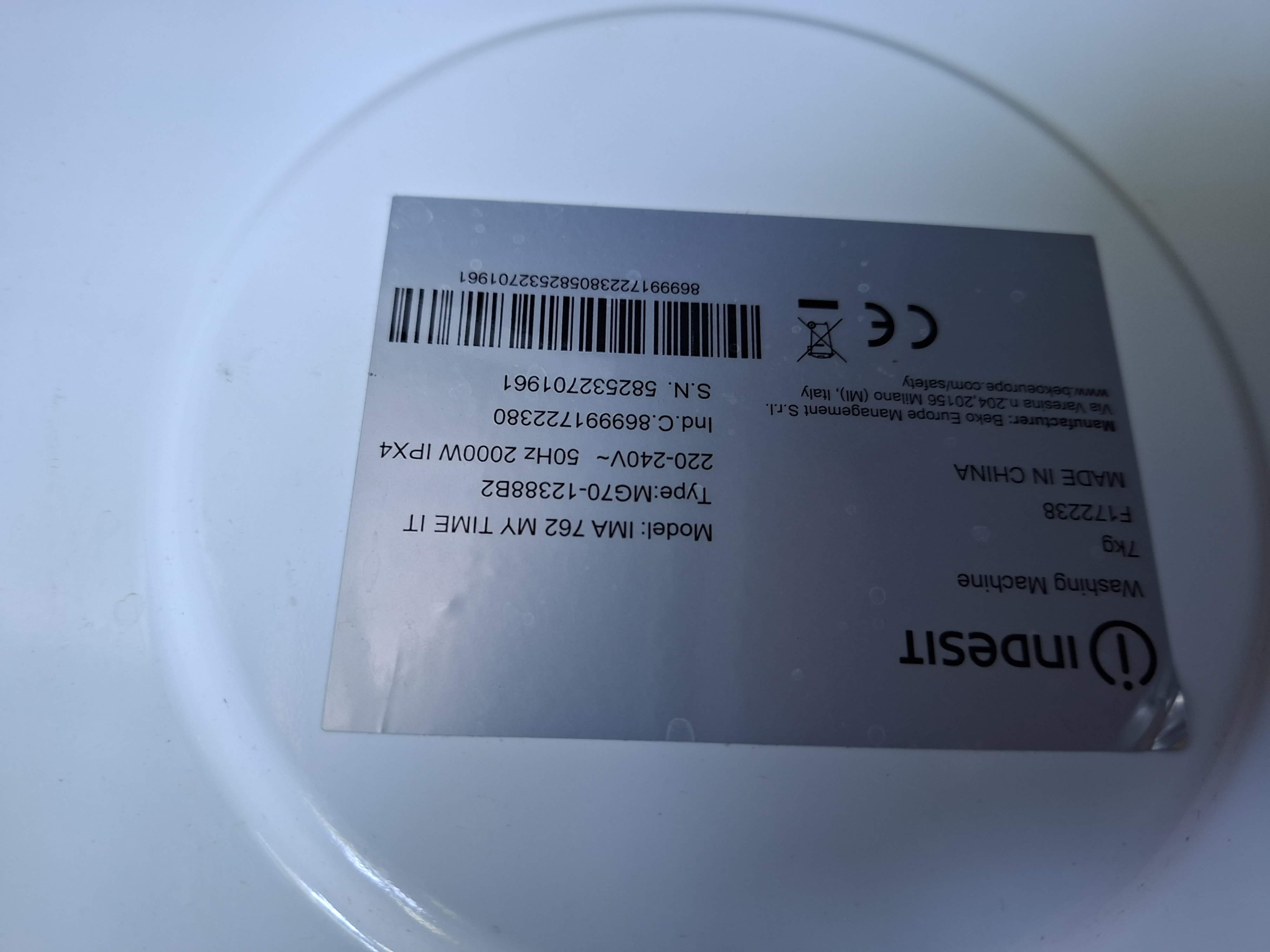 Veš Mašina Indesit IMA 762 MY TIME IT , 7 kg, slim
