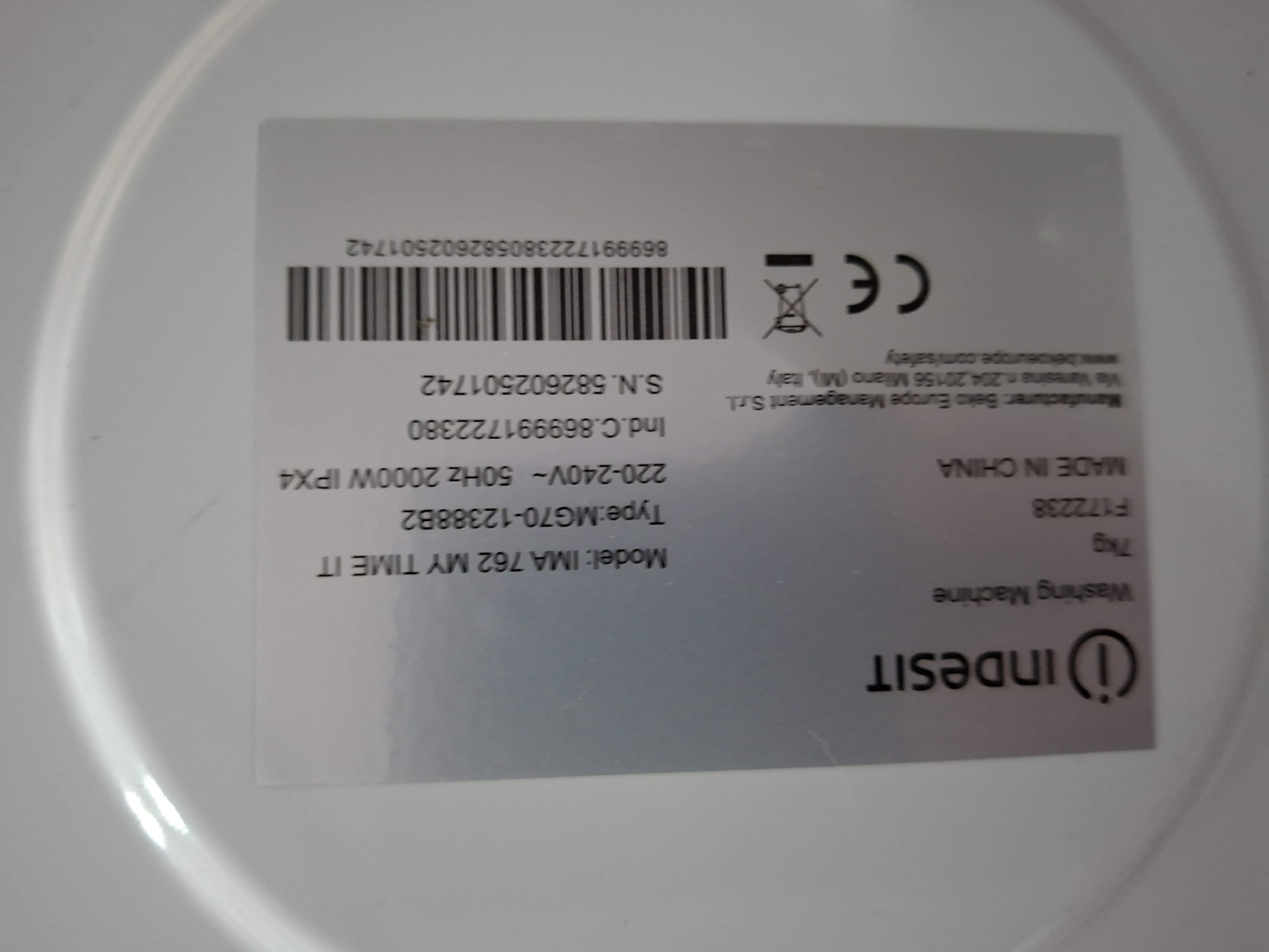 Veš Mašina Indesit IMA 762 MY TIME IT , 7 kg, slim