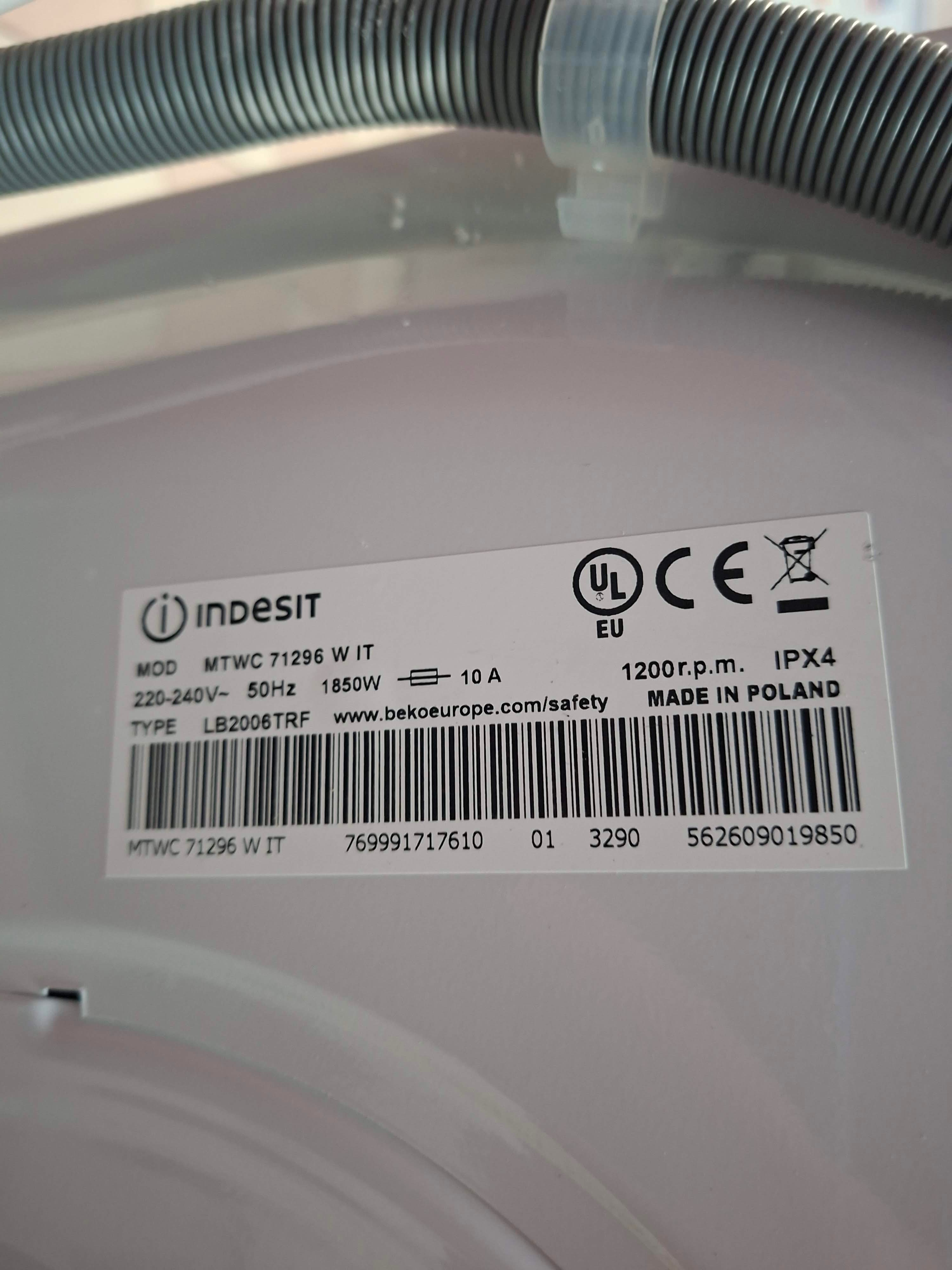 Veš mašina Indesit MTWC 71296 W IT , 7 kg.