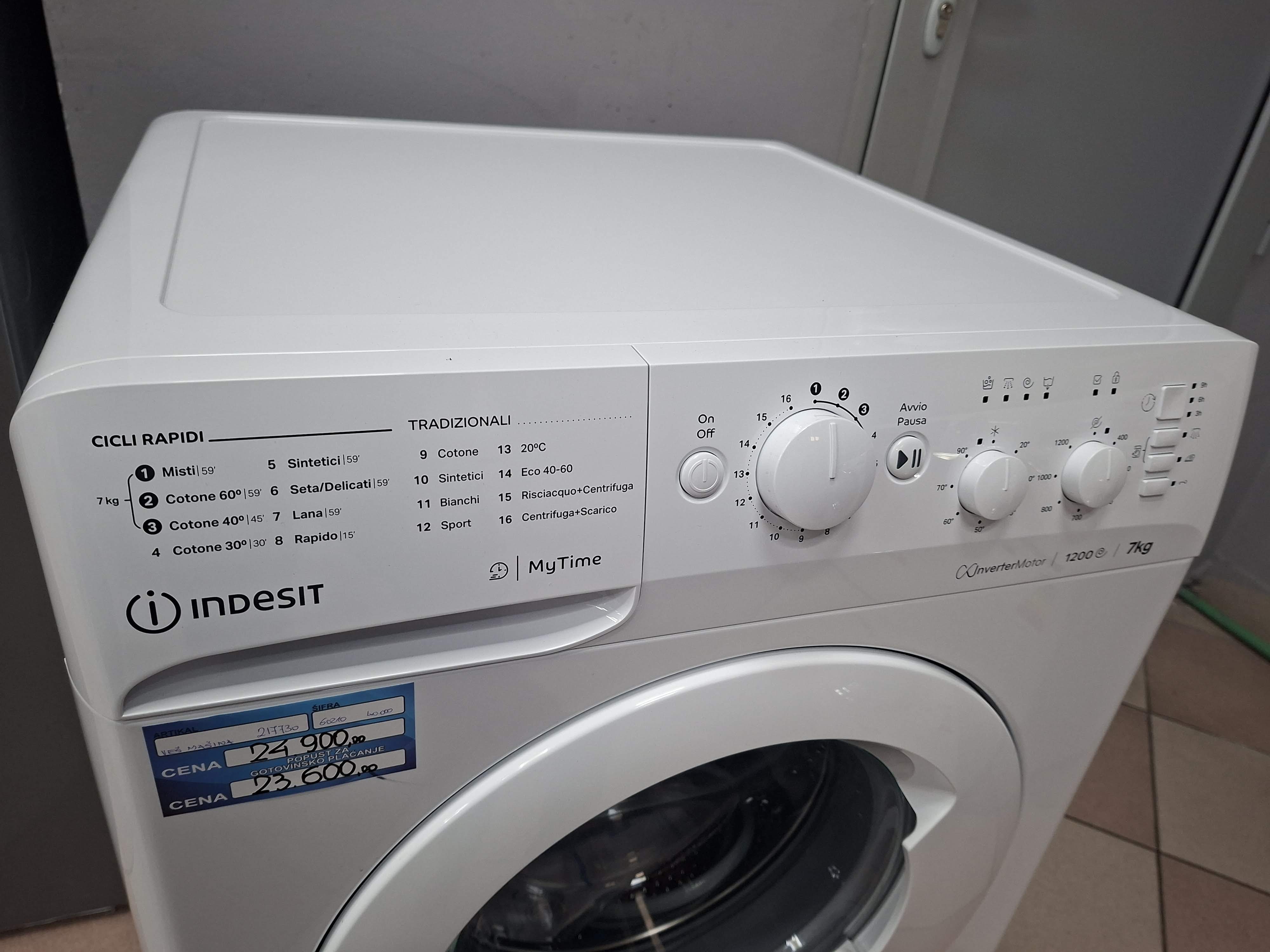 Veš mašina Indesit MTWC 71296 W IT , 7 kg.