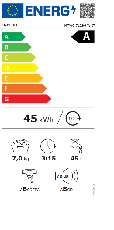 Veš mašina Indesit MTWC 71296 W IT , 7 kg.