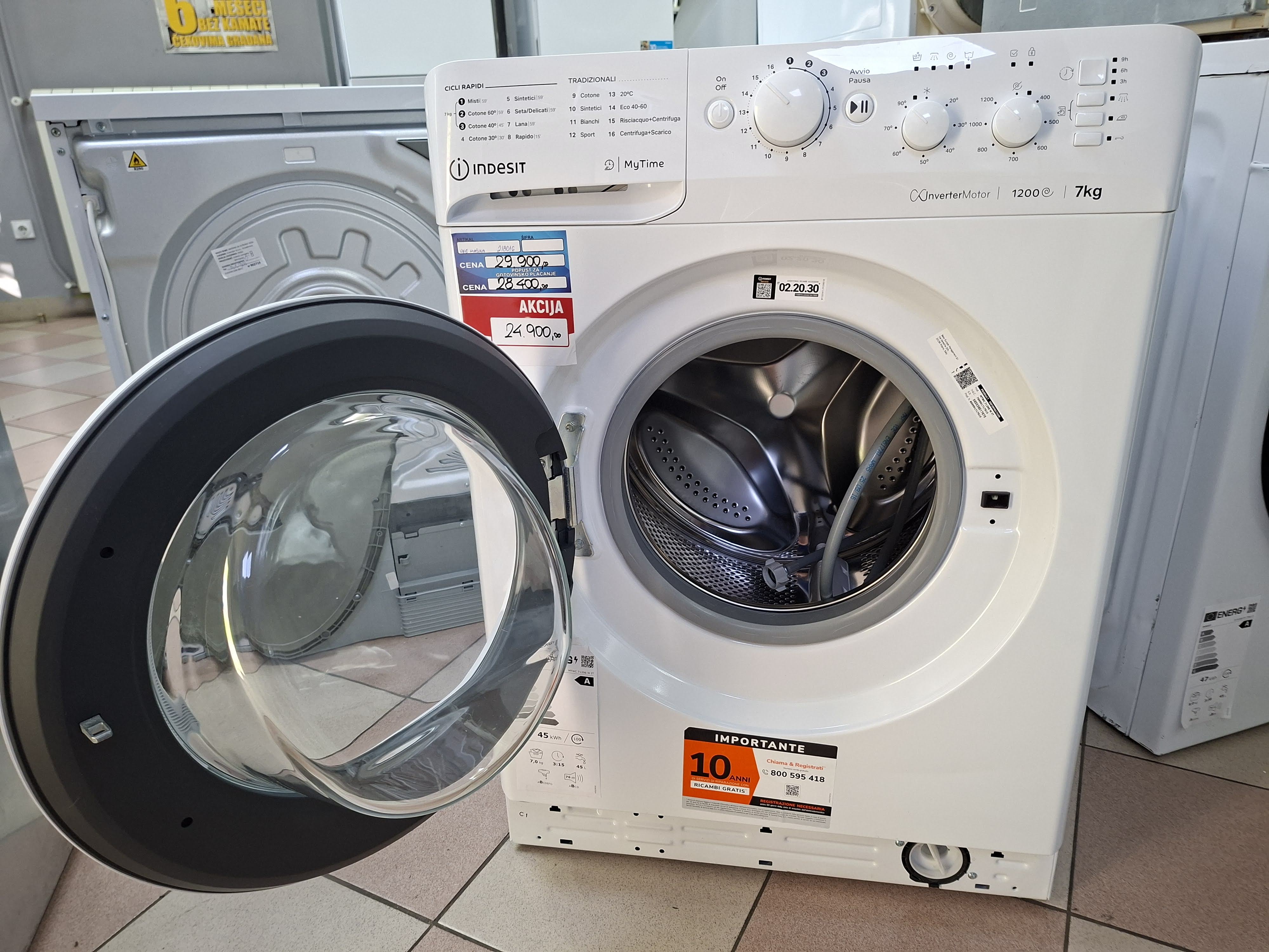 Veš mašina Indesit MTWC 71296 W IT , 7 kg.