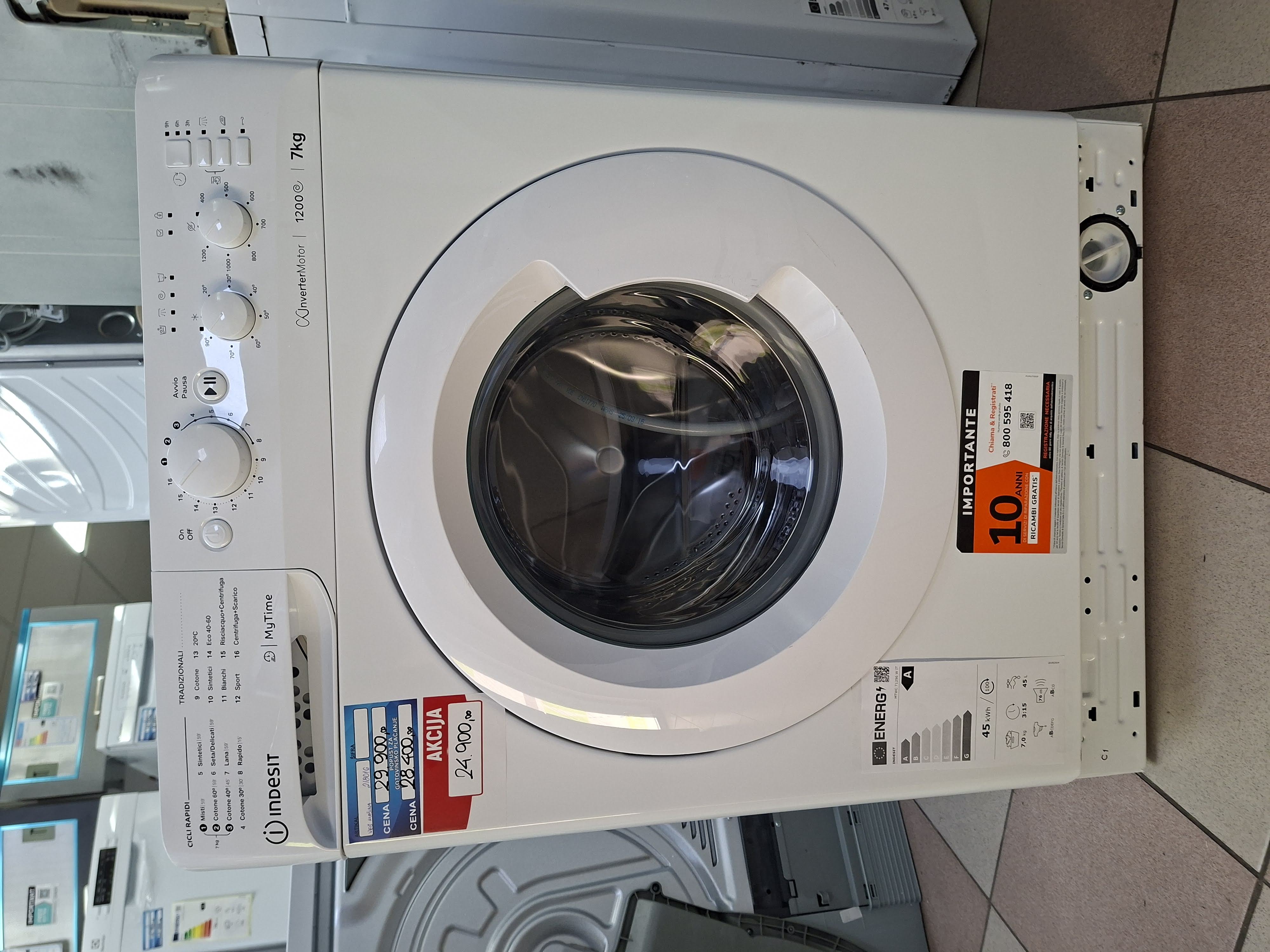 Veš mašina Indesit MTWC 71296 W IT , 7 kg.